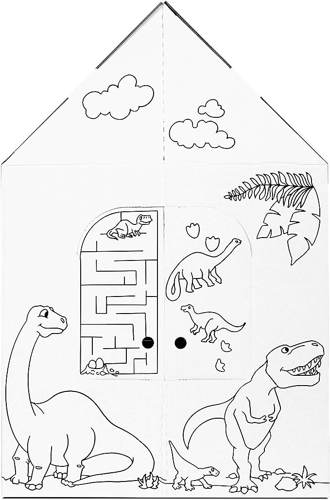 Jurassic Junction Dinosaur House Playset with 5 Plush Dinosaurs - Image 3