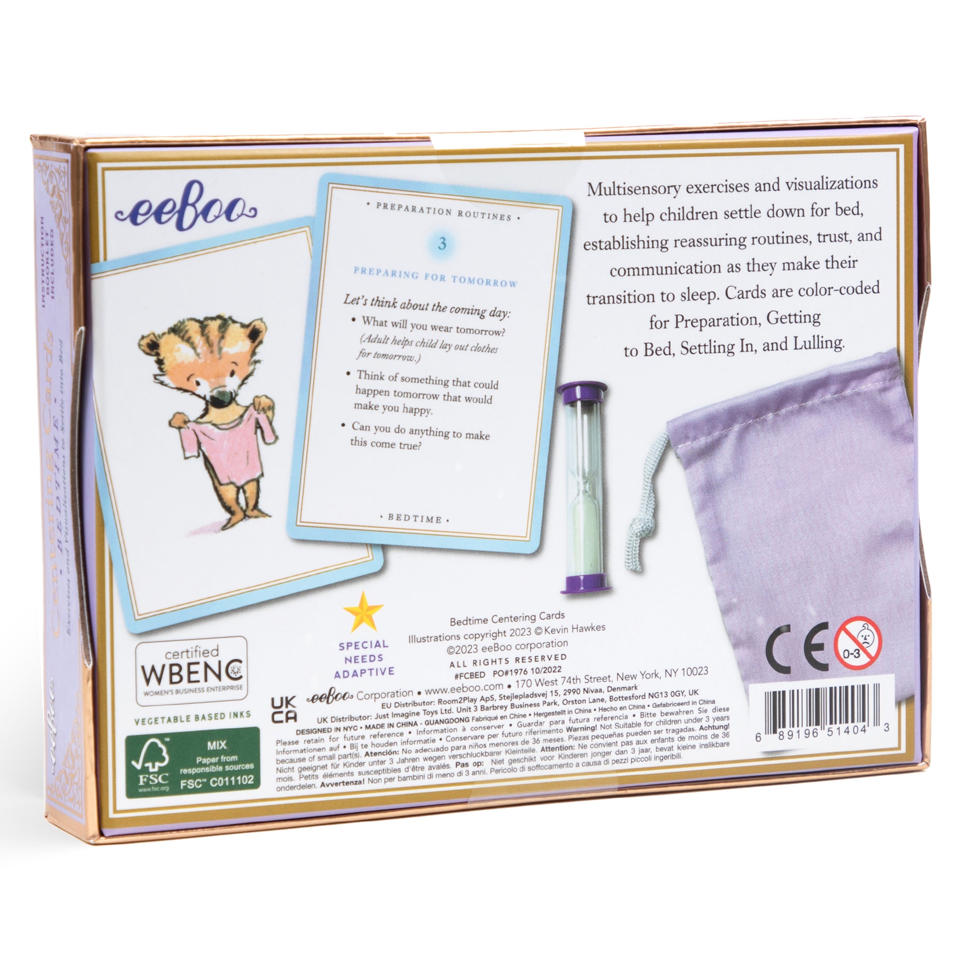Centering Cards: Bedtime 36-Card Set with Timer and Bag
