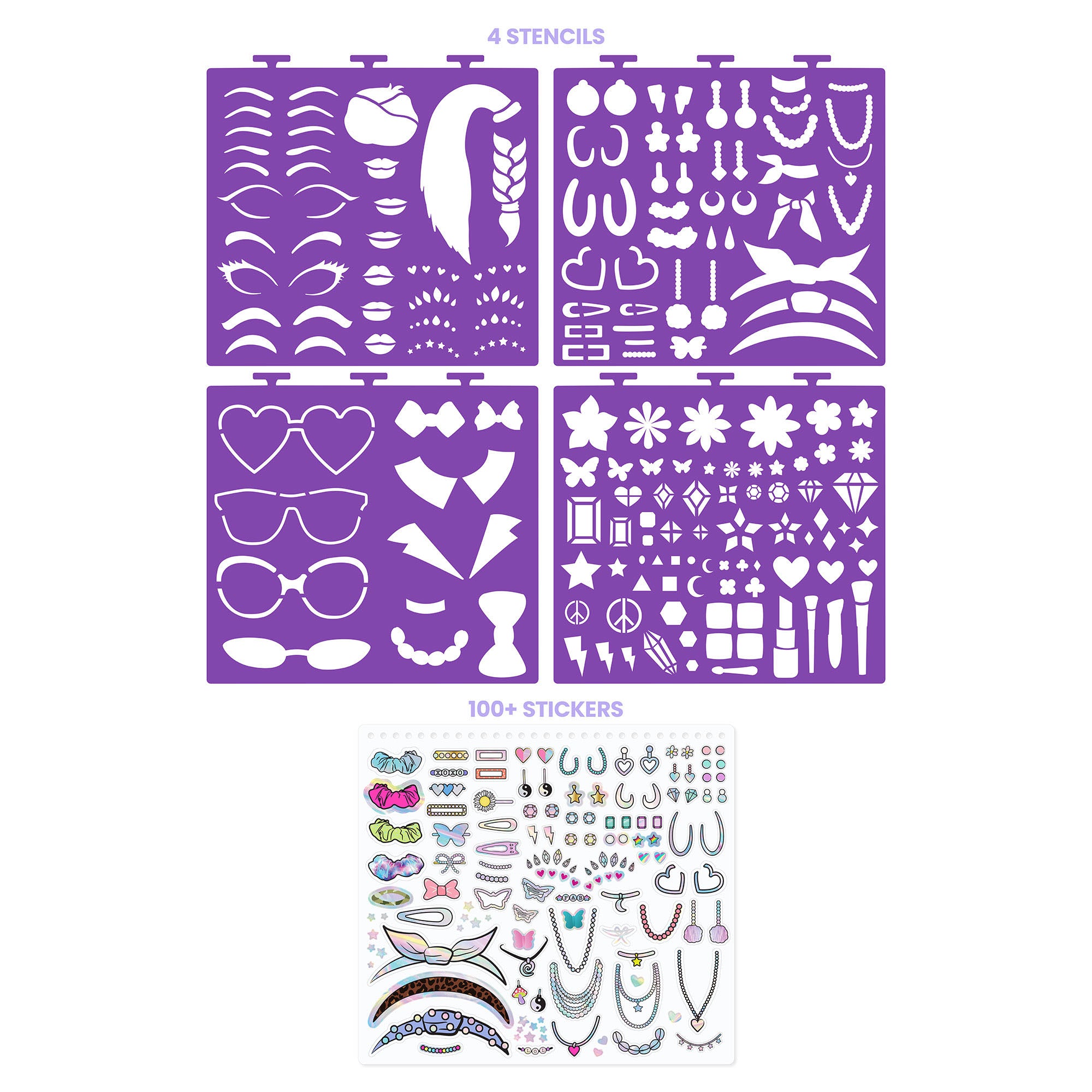 Fashion Design Sketch Portfolio Set - Beauty Guru Makeup Artist Kit - Image 4