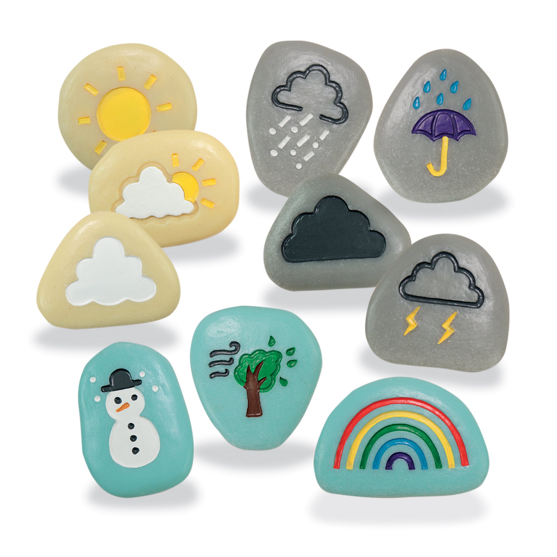 Alternative view of Yellow Door Weather Stones - Educational Outdoor Play Set Of 10