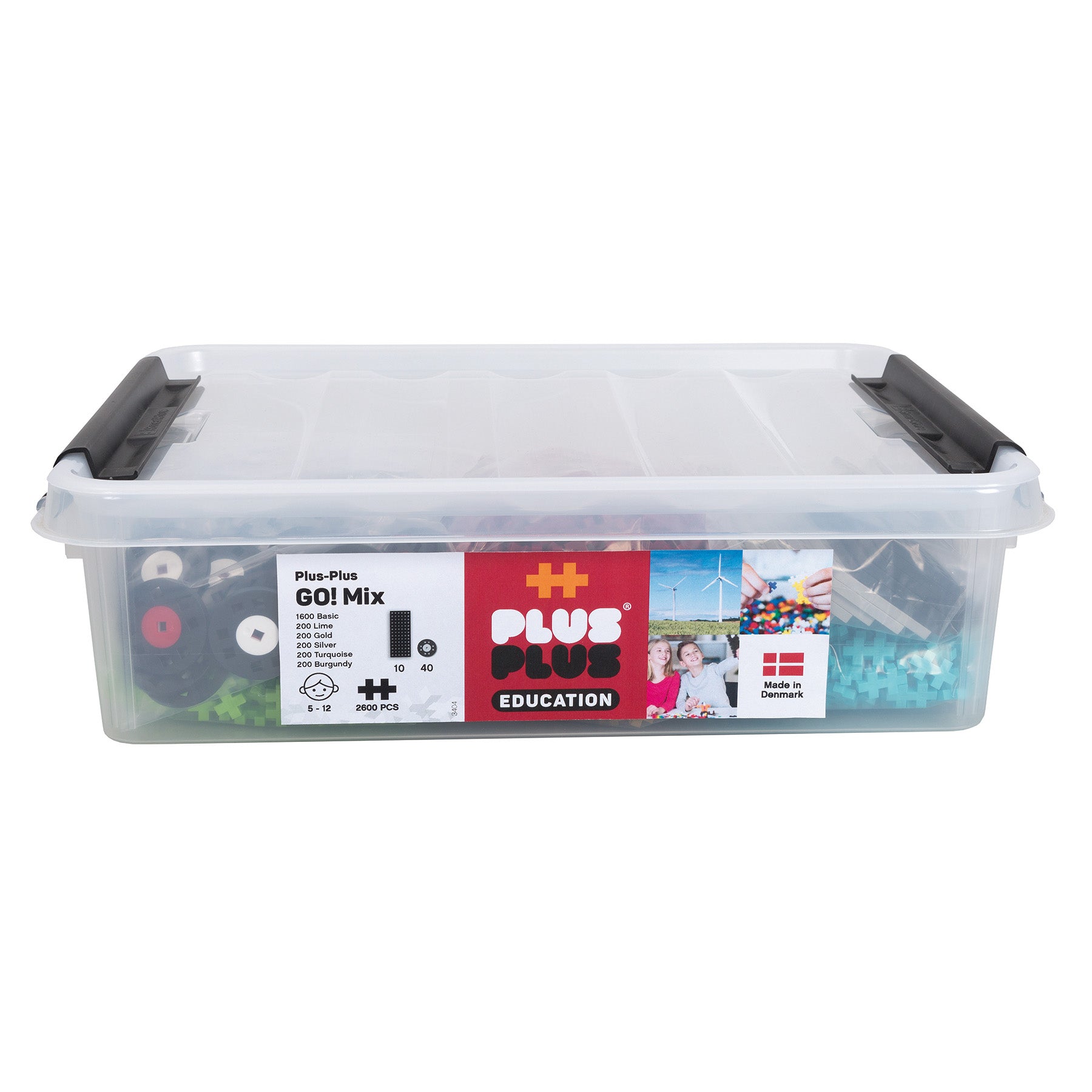 Alternative view of Plus-Plus GO! 2600-Piece Educational Building Set - Creative Play Tub