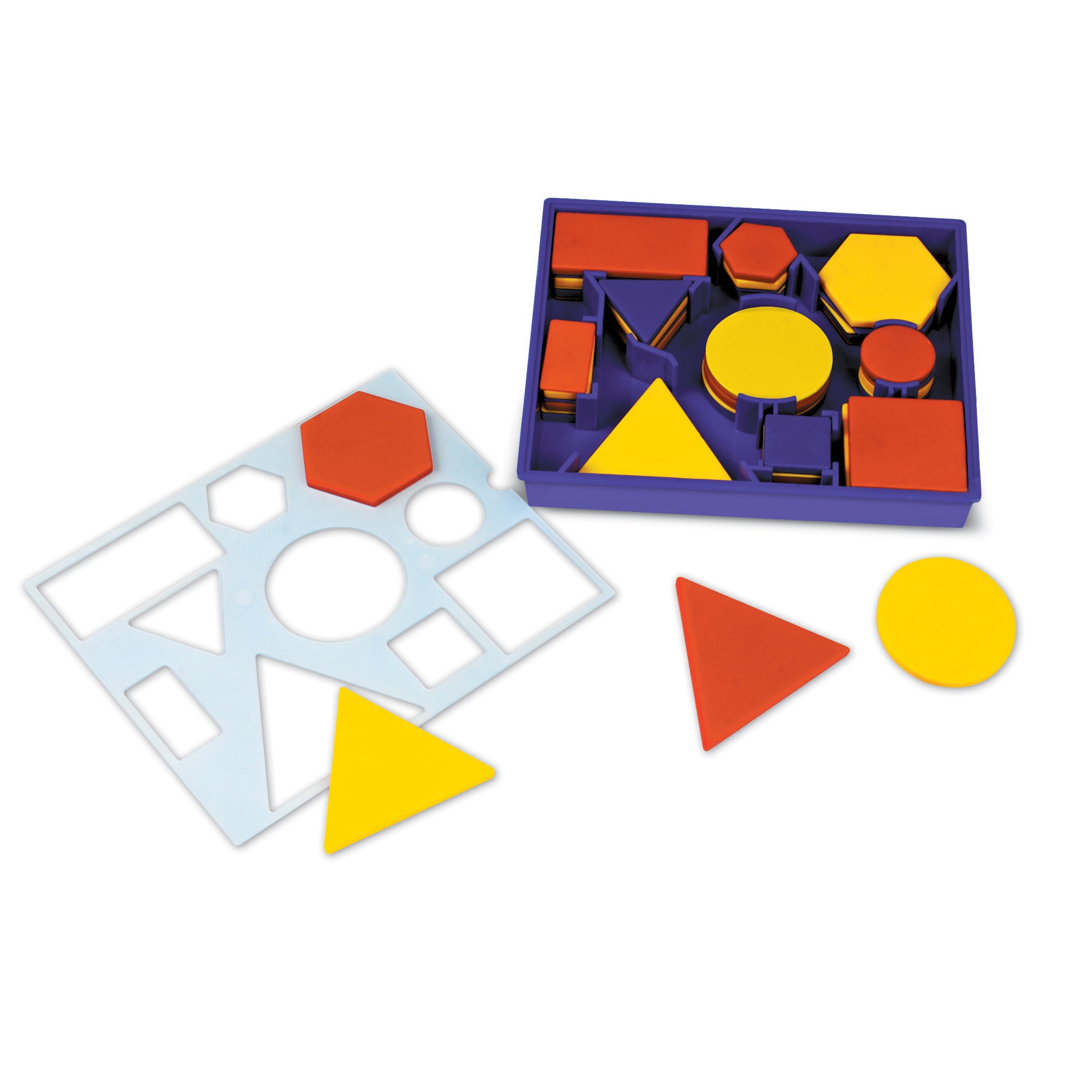 Learning Resources Attribute Blocks Desk Set - Educational Shape Sorting Toy - Image 3