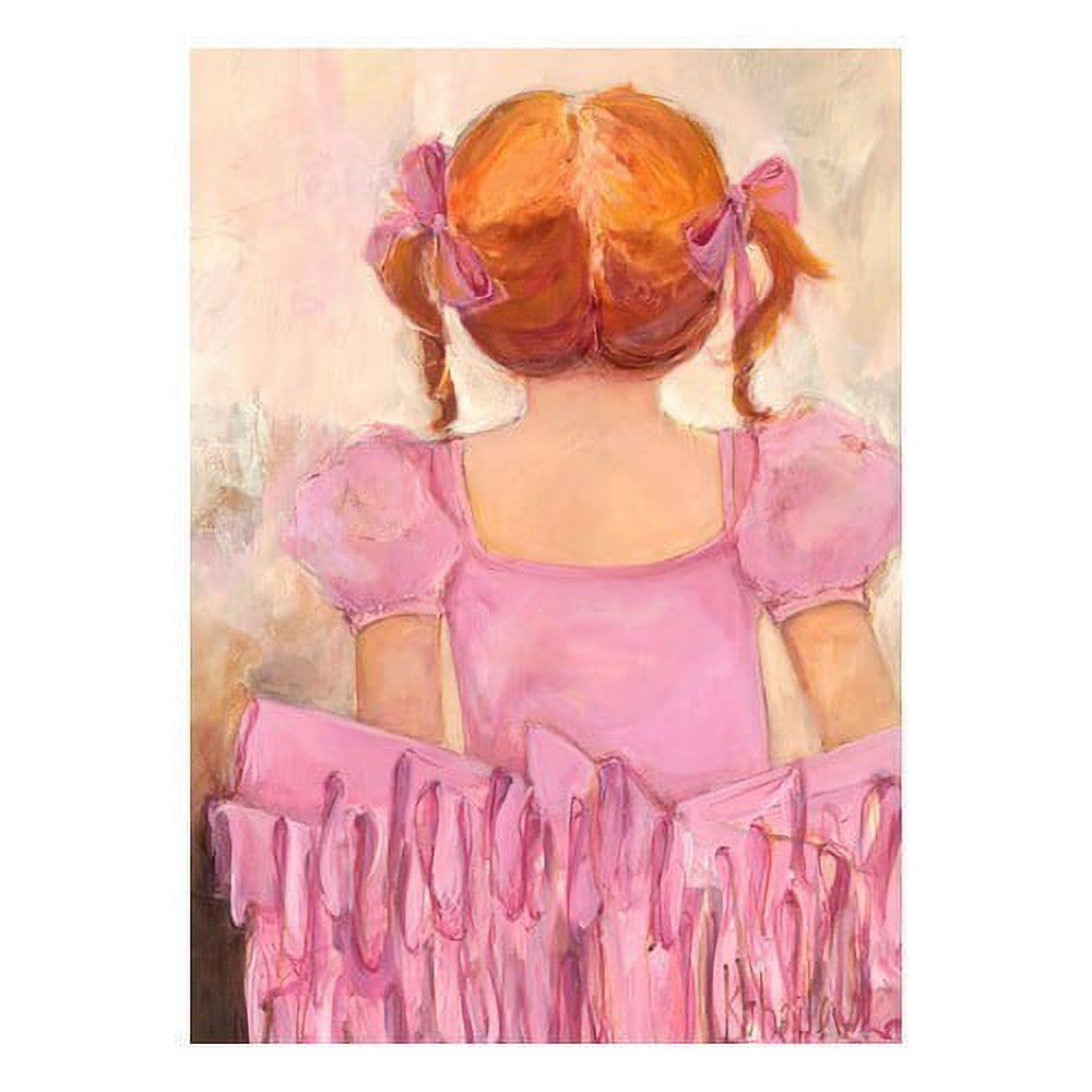 Oopsy Daisys Angelic Ballerina 14 inch Mixed Media Wall Art - Red Haired - Image 2