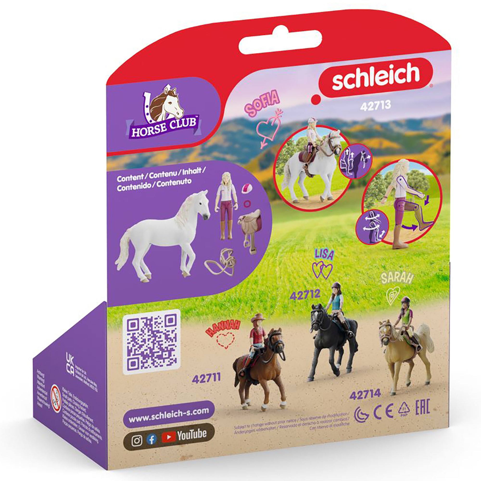 Schleich Horse Club Sofia & Blossom Playset - Articulated Rider, White Mare - Image 4