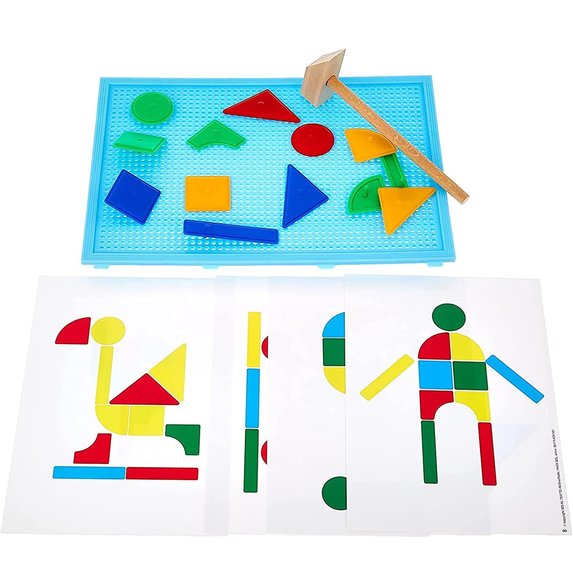 SES Creative My First Hammer Tap Tap - Colorful Shape and Scene Crafting Toy for Toddlers - Image 5