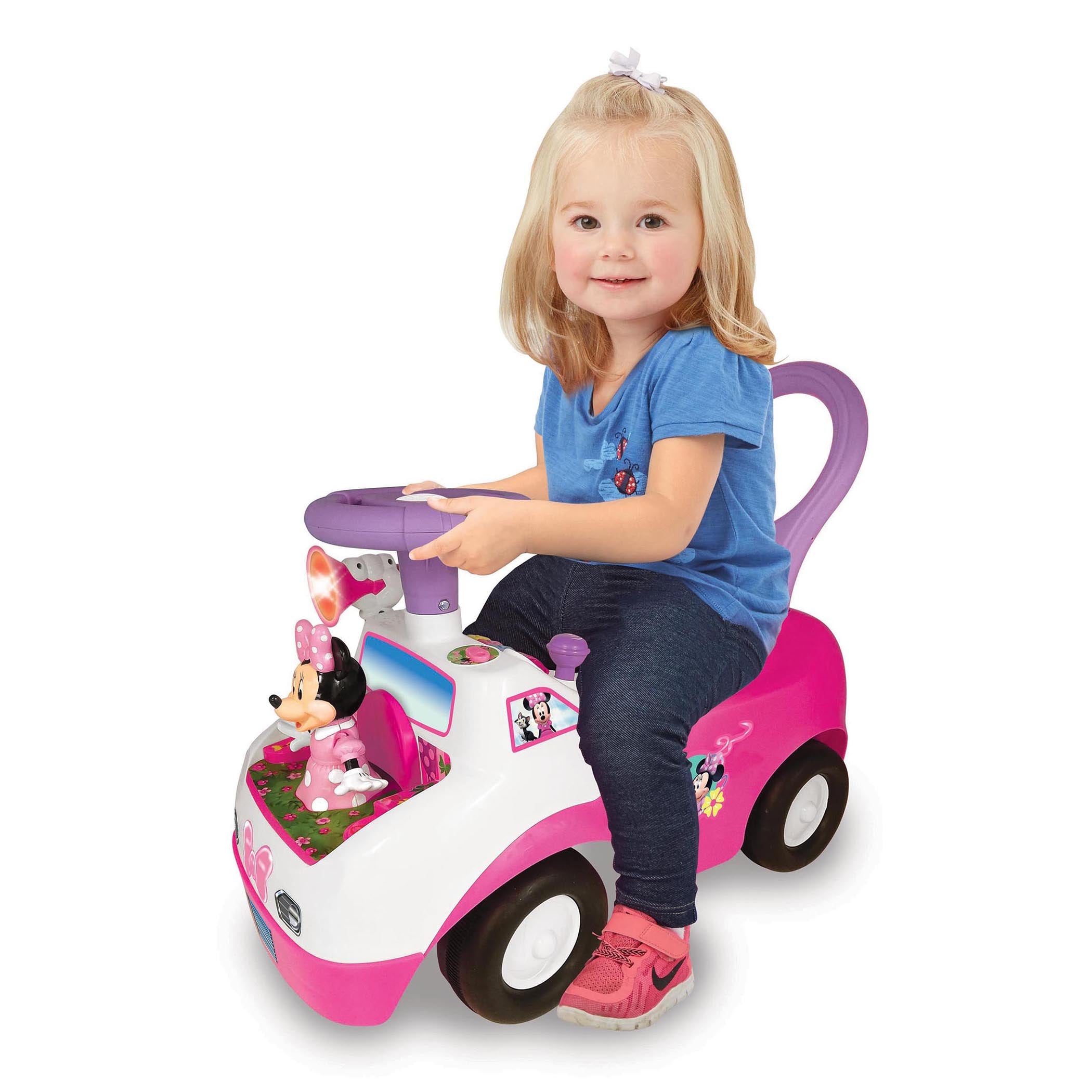 Alternative view of Kiddieland Disney Minnie Mouse Dancing Light & Sound Activity Ride-On
