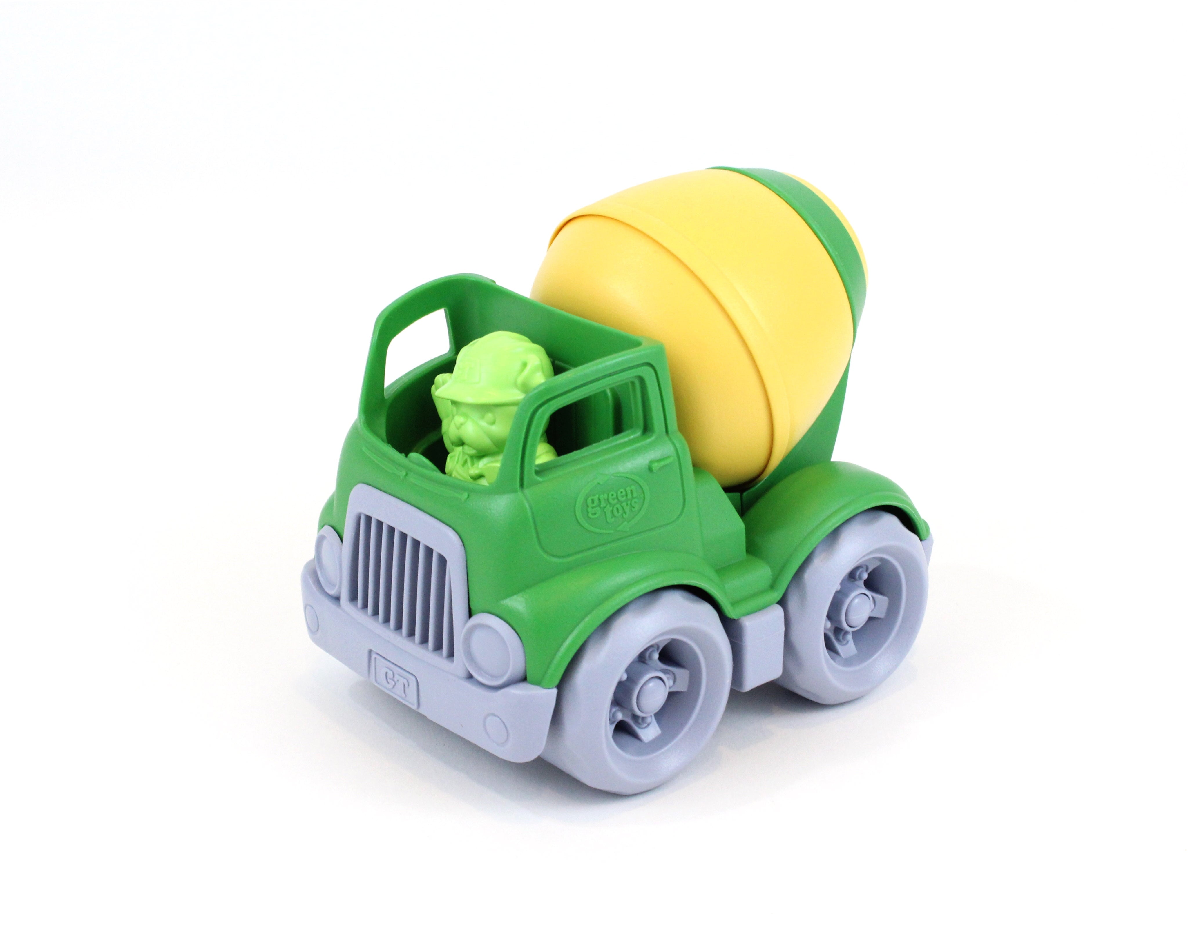 Green Toys Eco-Friendly Mixer Construction Truck - Green/Yellow