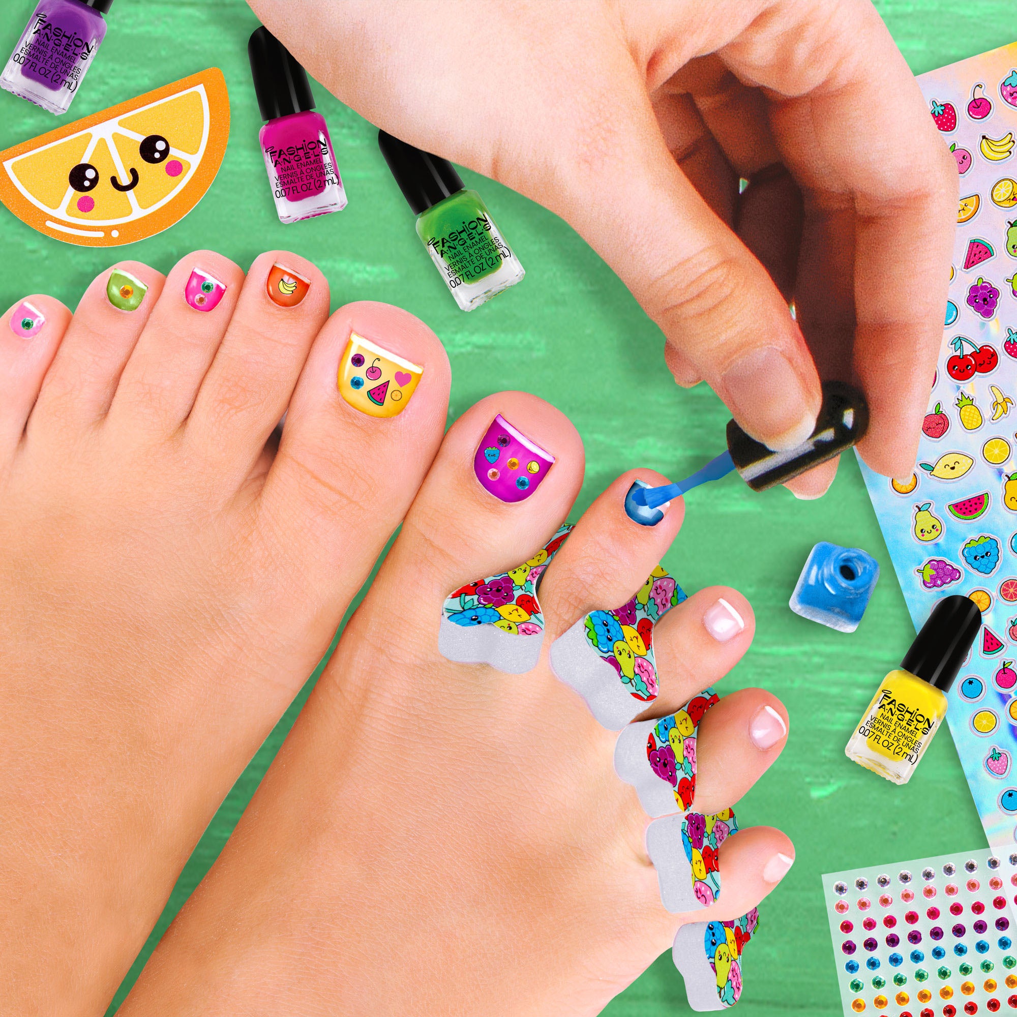 Pretty Pedi Ultimate Home Pedicure Kit for Kids with Non-Toxic Polish - Image 5