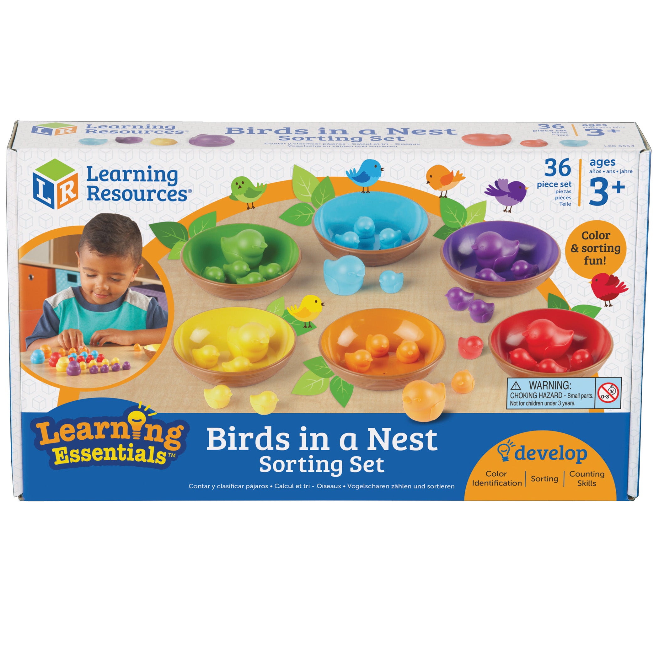Learning Resources Birds in a Nest Sorting Set - Colorful Educational Toy - Image 2