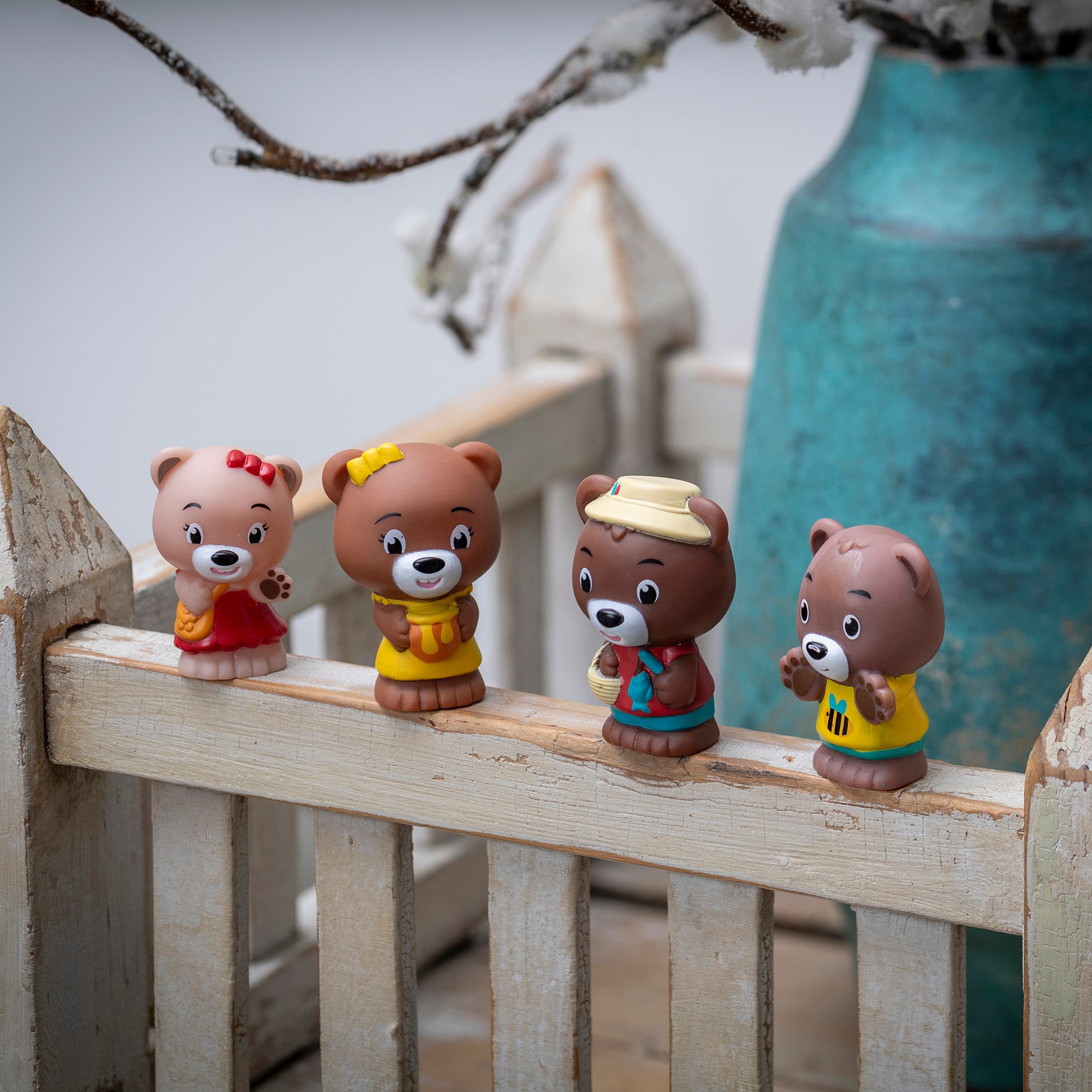 Alternative view of Timber Tots Plush Family Set: 4 Vibrant Bear Characters