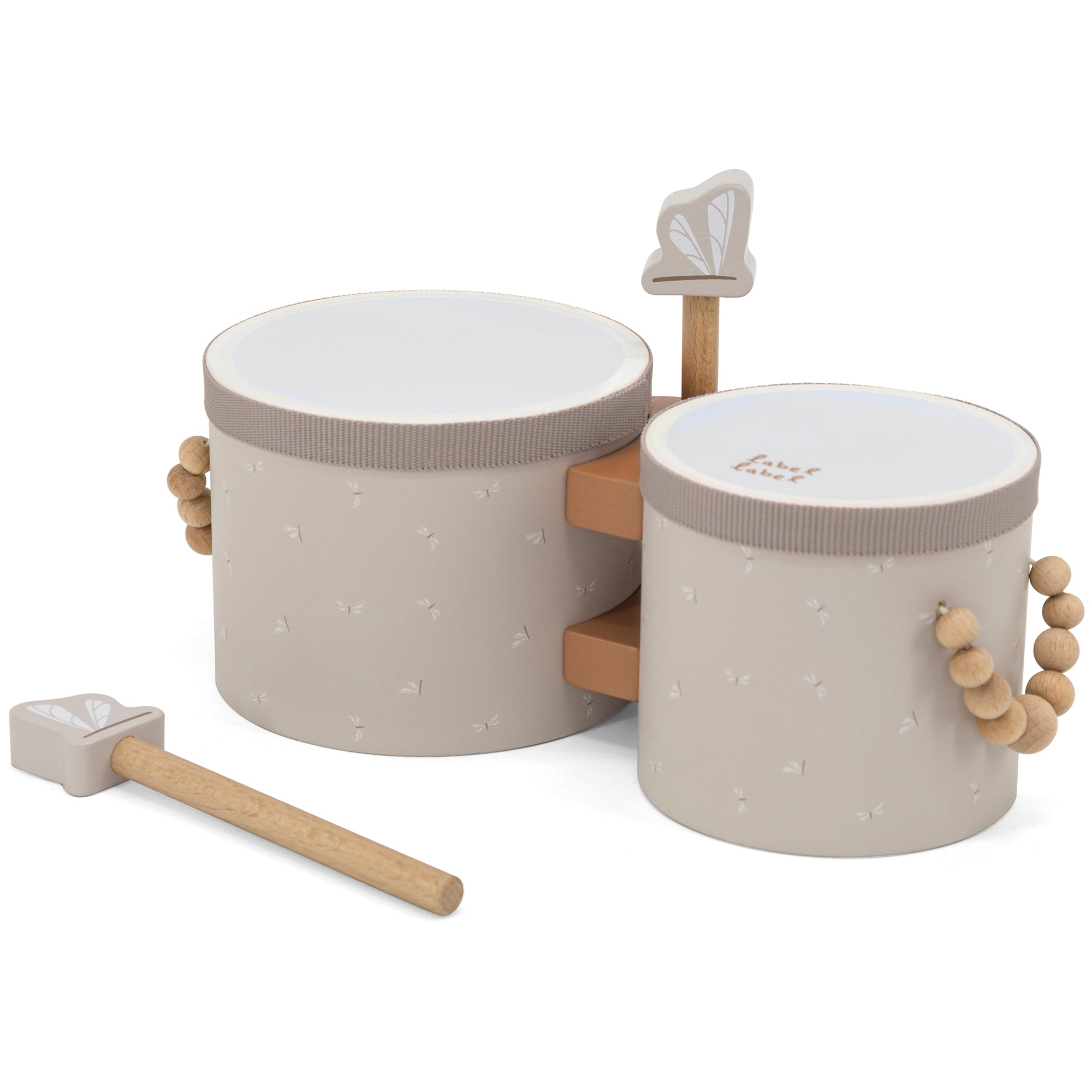 Wooden Bongos: Tan