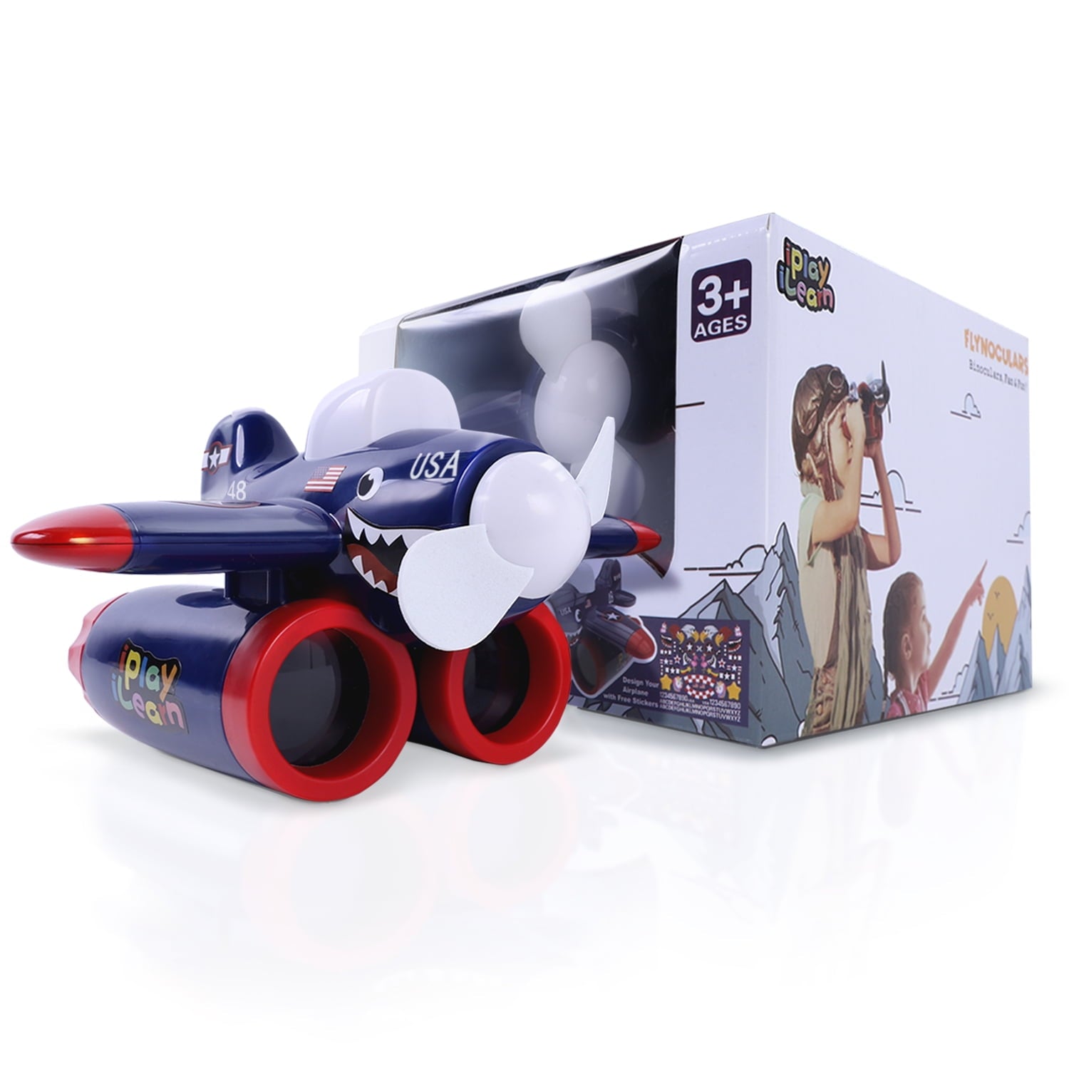 Iplay, Ilearn 4X Blue Air Fighter Flynoculars - Image 2