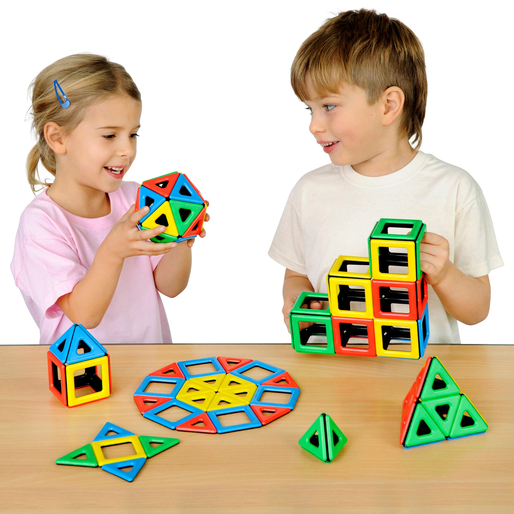 Polydron Magnetic Polydron Class Set, 96 Pieces - Educational Building Toy - Image 4