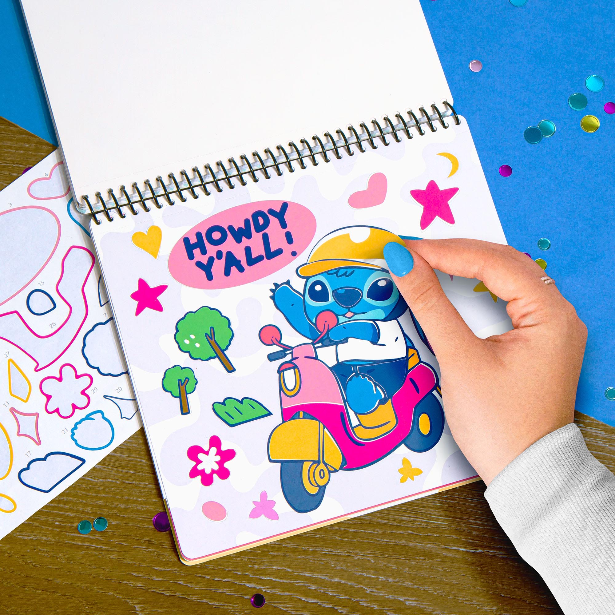 Disney Stitch Sticker By Number Portfolio Set - Creative Kids Crafts Kit - Image 4