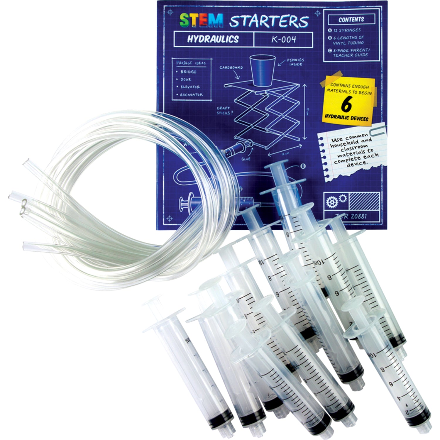 Alternative view of Teacher Created Resources Hydraulics STEM Starter Kit - Educational Science Toy