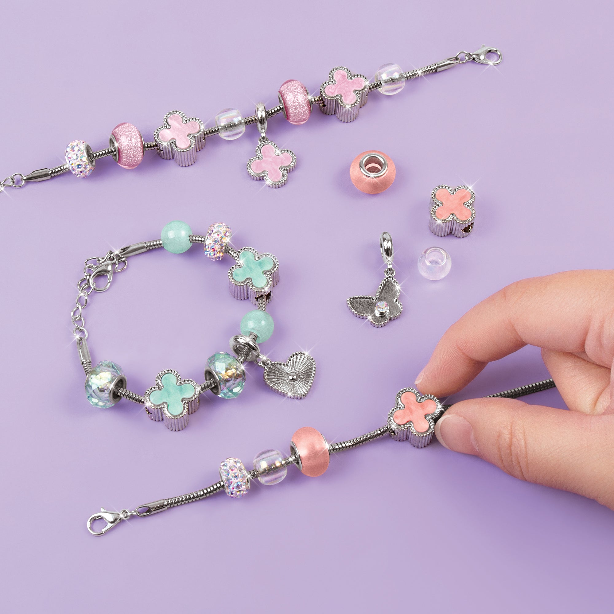 MIR Clover Collection Tween Jewelry Kit - Create Charming Bracelets - Image 4