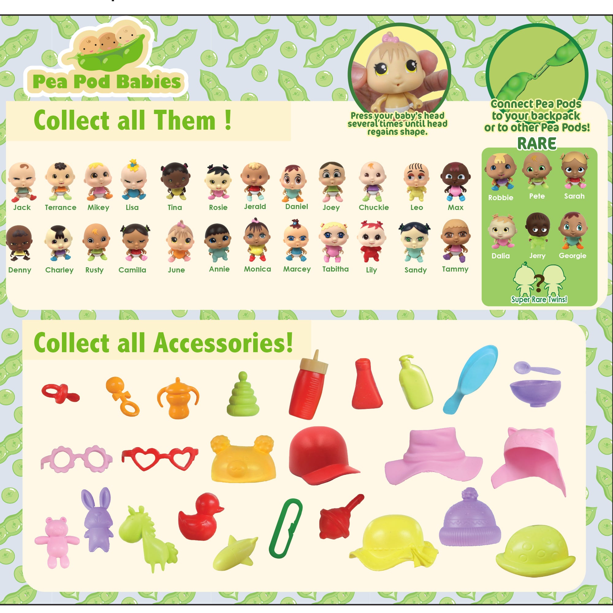 Pea Pod Babies Mystery Surprise 4pk - Mini Dolls & Accessories - Image 4