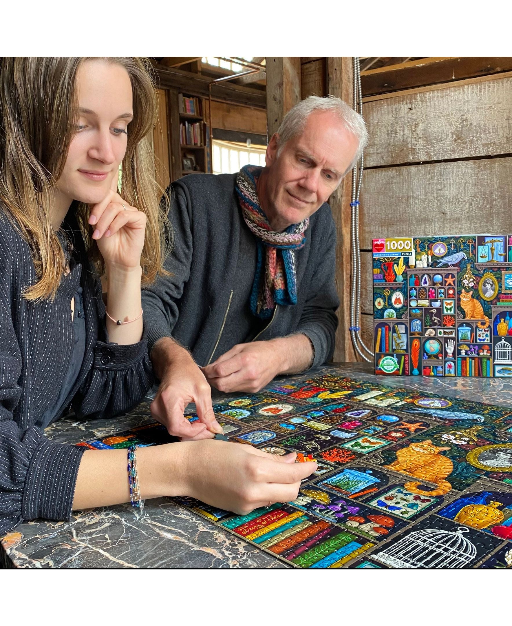 eeBoo Piece and Love Alchemist Cabinet Academia-Inspired Puzzle - 1000 pc - Image 3