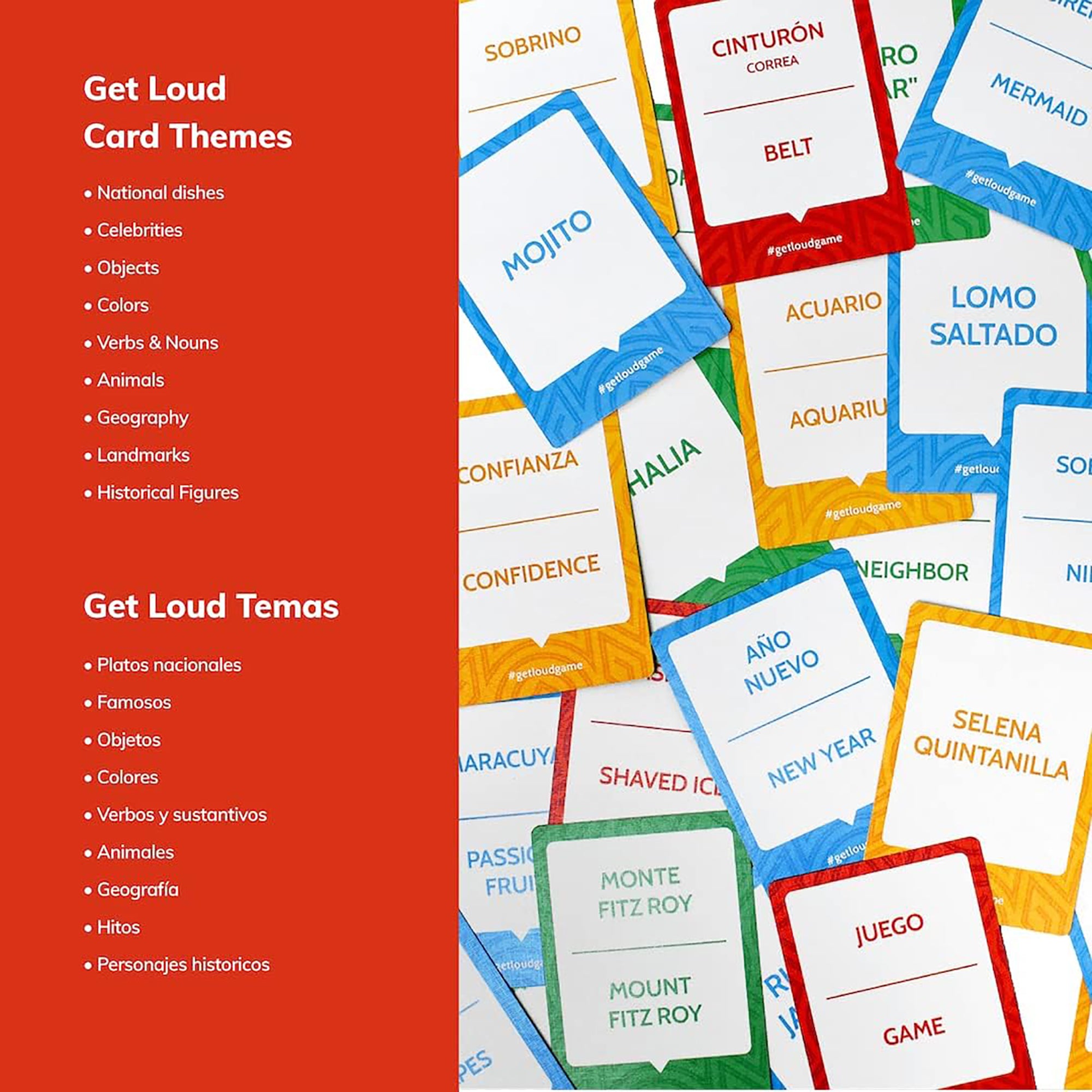 Alternative view of Tragos Get Loud Bilingual Word Guessing Party Game, Age 8+