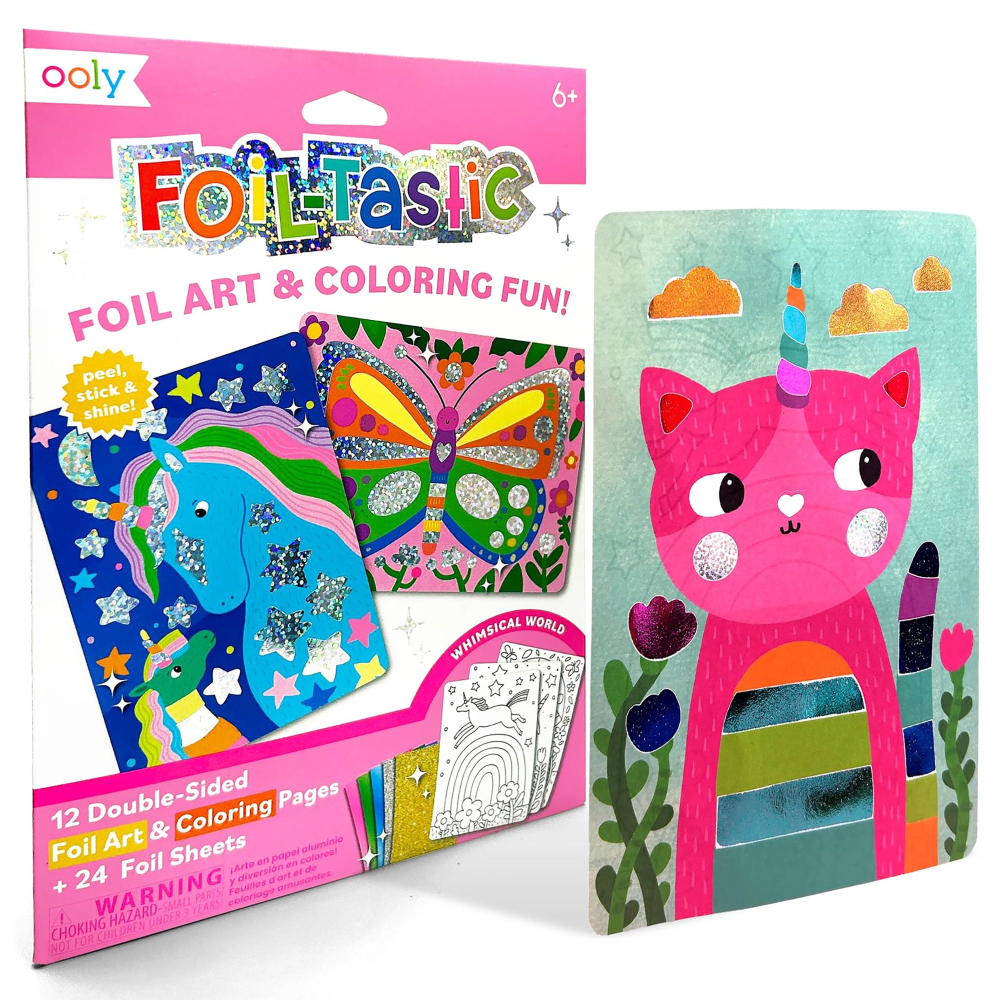 OOLY Whimsical World Foil-tastic Art & Coloring Set - DIY Craft for Kids 6+ - Image 3