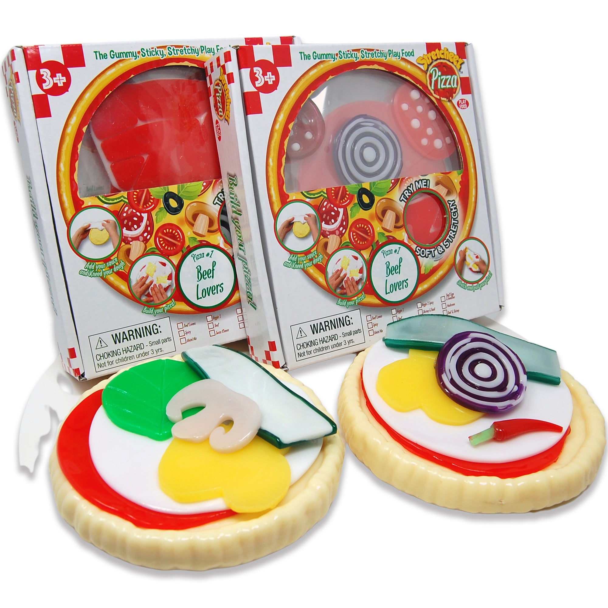 Stretcheez Pizza 2pk – Collectible Squishy Toy Food for Kids 3+