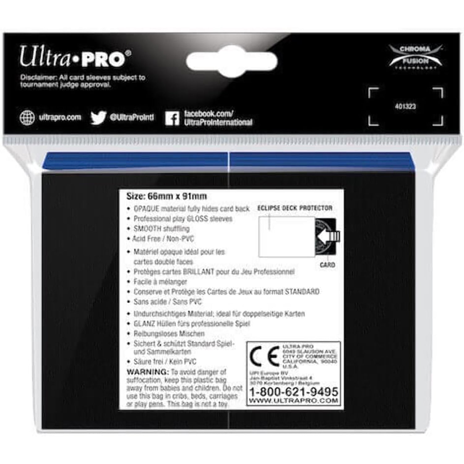 Ultra Pro Eclipse Gloss 100ct Standard Deck Protector Sleeves - Image 3