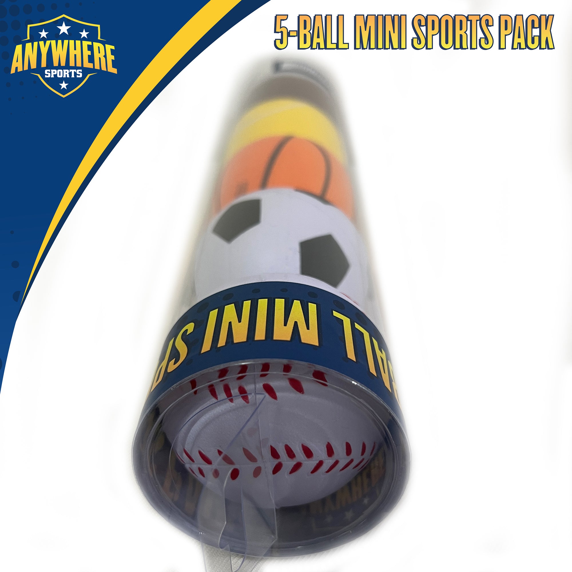 Anywhere Sports 5-Ball Mini Sports Pack: Foam Balls for Kids 3+ - Image 5