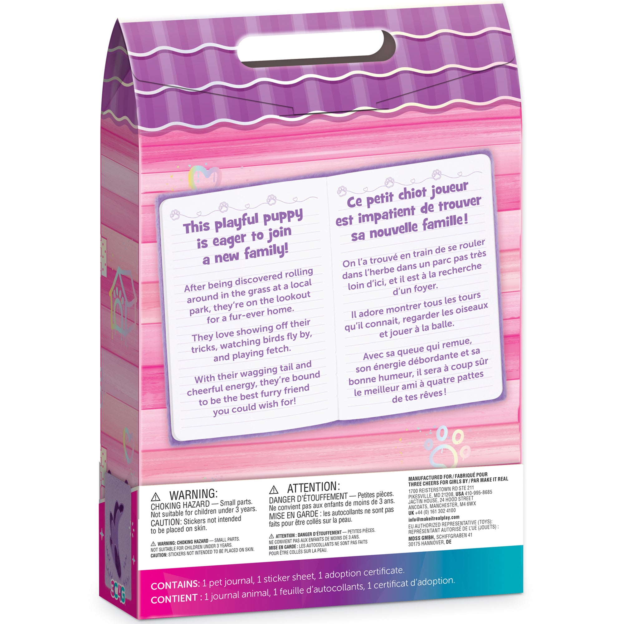 3C4G Happy Tails - Plush Dog Adoption Journal - Girls & Kids 6+ - Image 5