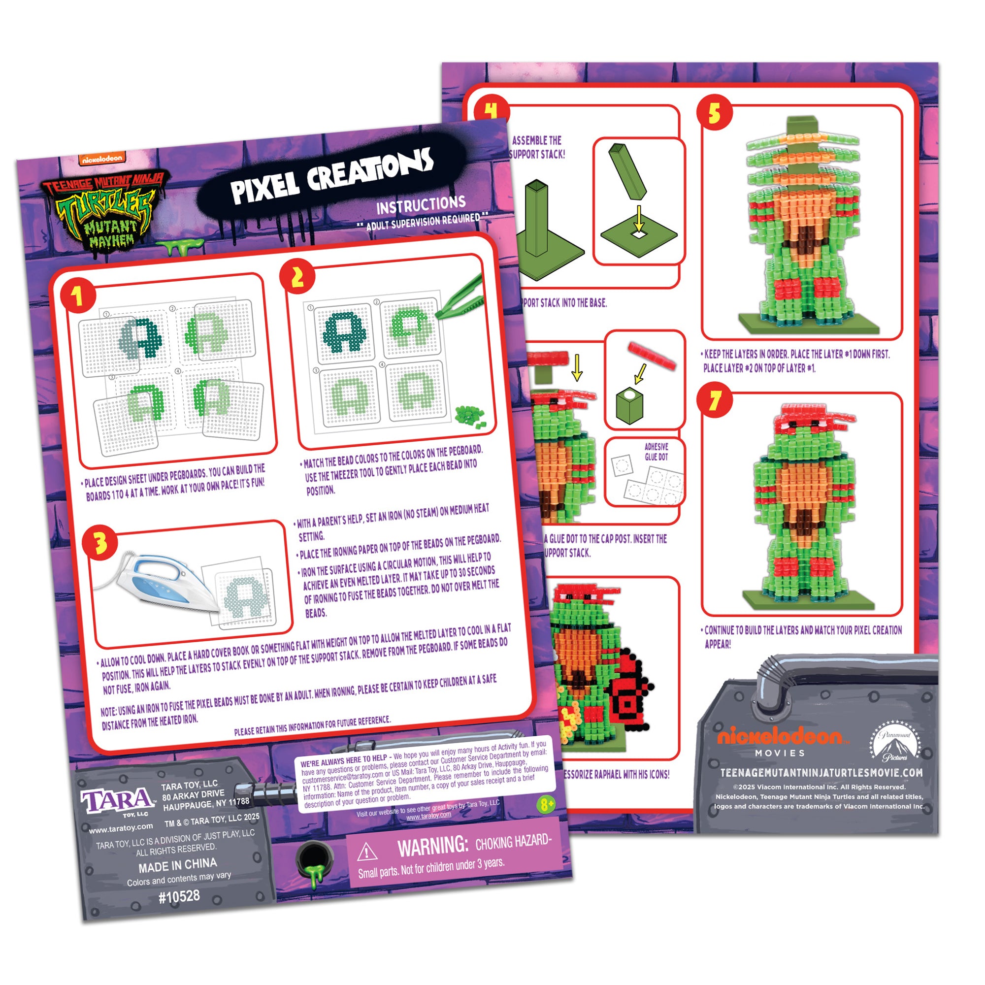 Alternative view of Teenage Mutant Ninja Turtles 3D Pixel Art Bead Set - 2500 Pieces