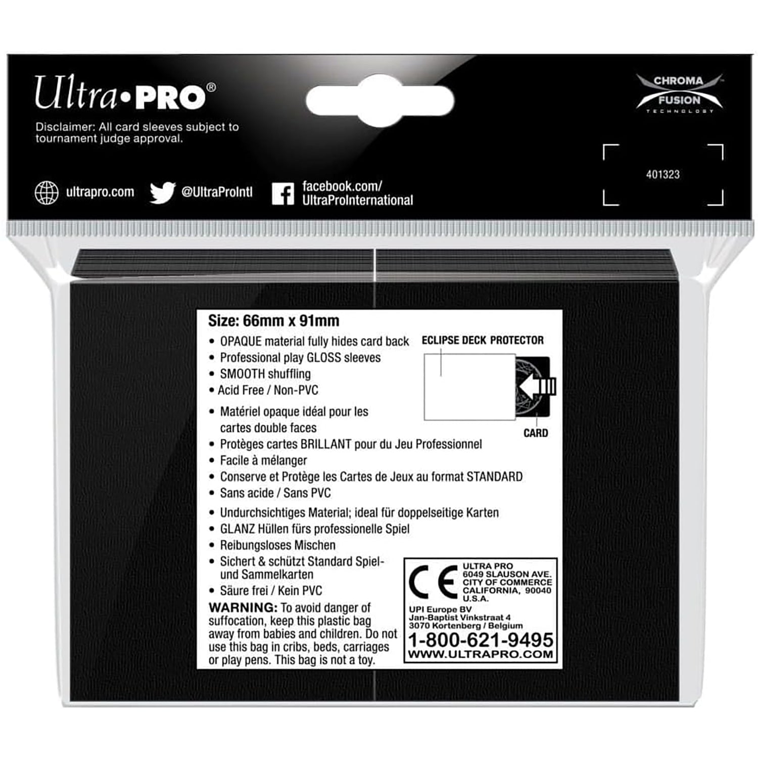 Ultra Pro Eclipse: Pro Gloss Deck Protector Sleeves - 100ct - Image 3