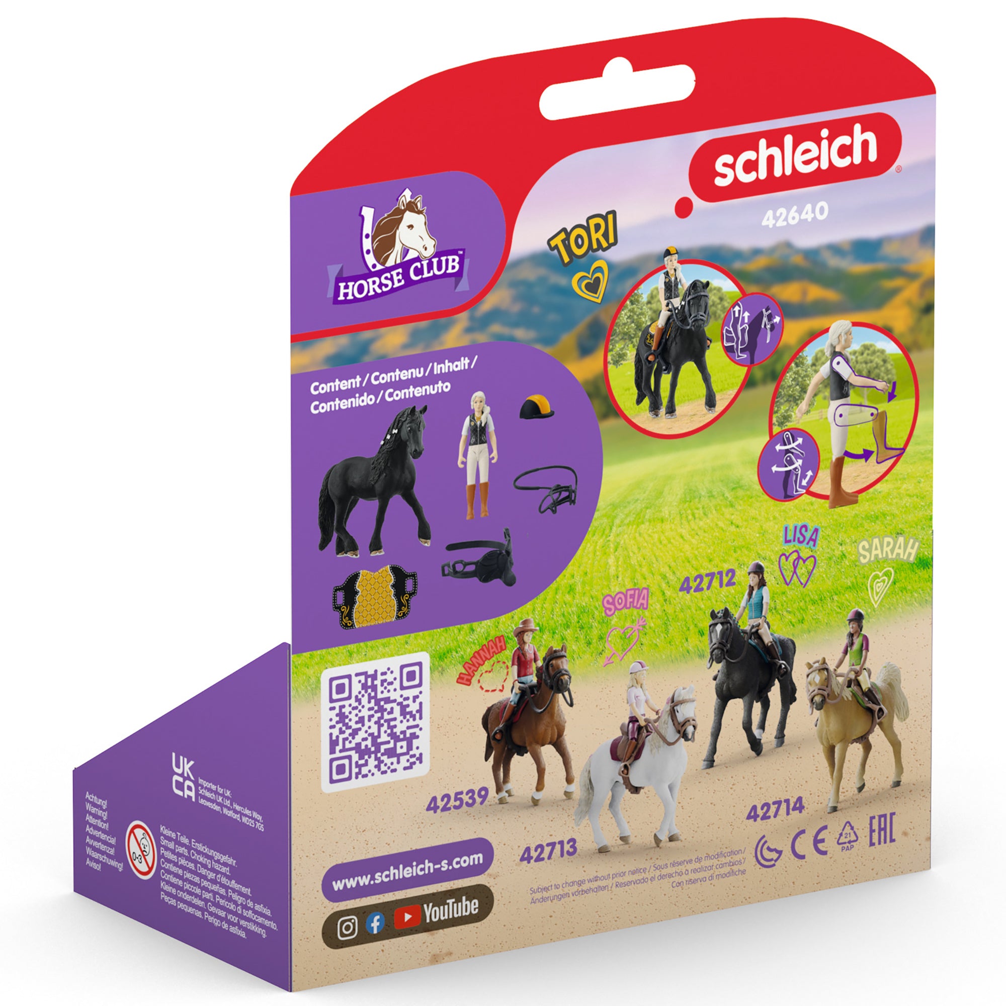 Schleich Horse Club Tori & Princess Articulated Playset - Black - Image 5