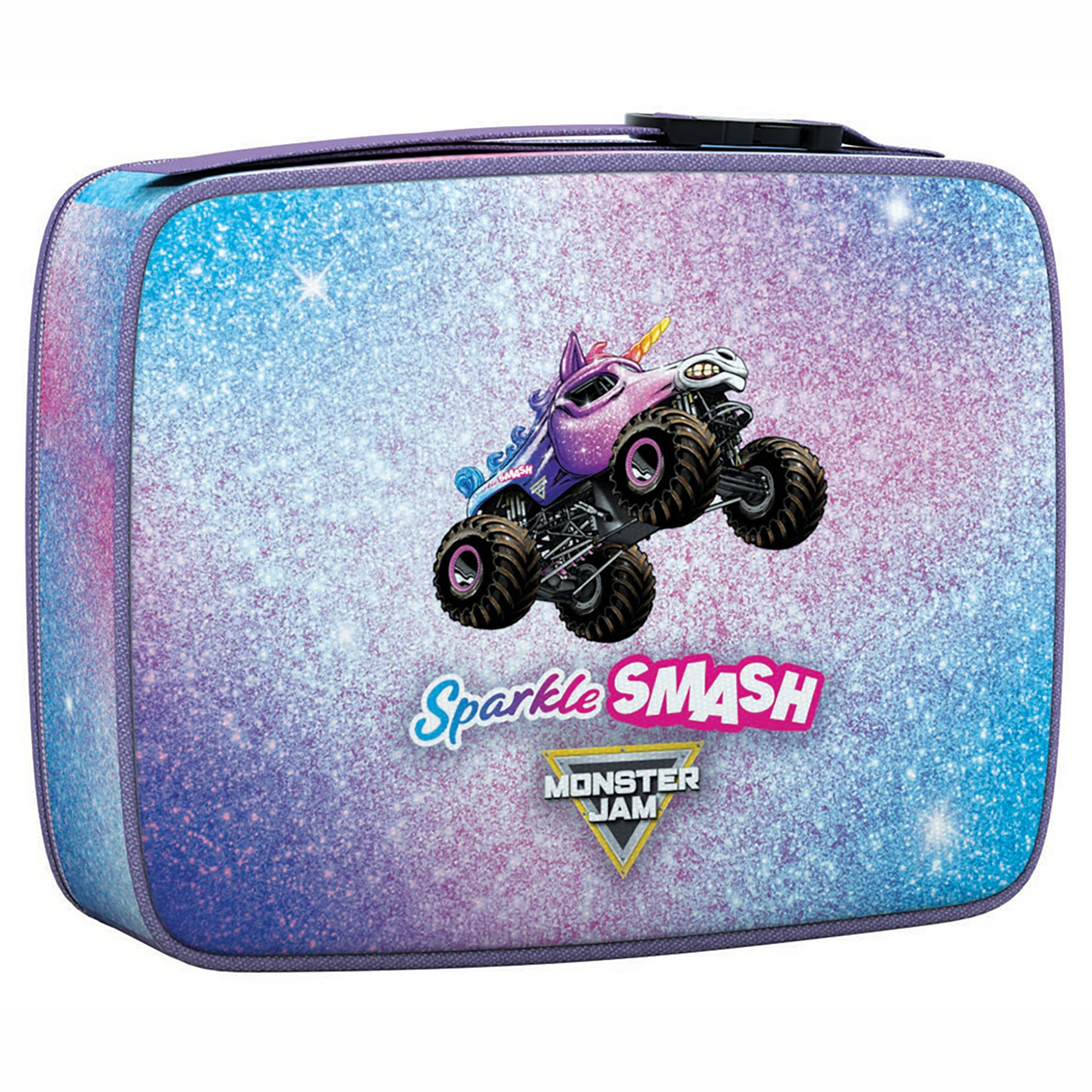 Monster Jam Sparkle Smash 100pc Puzzle with Insulated Lunch Box - Image 2