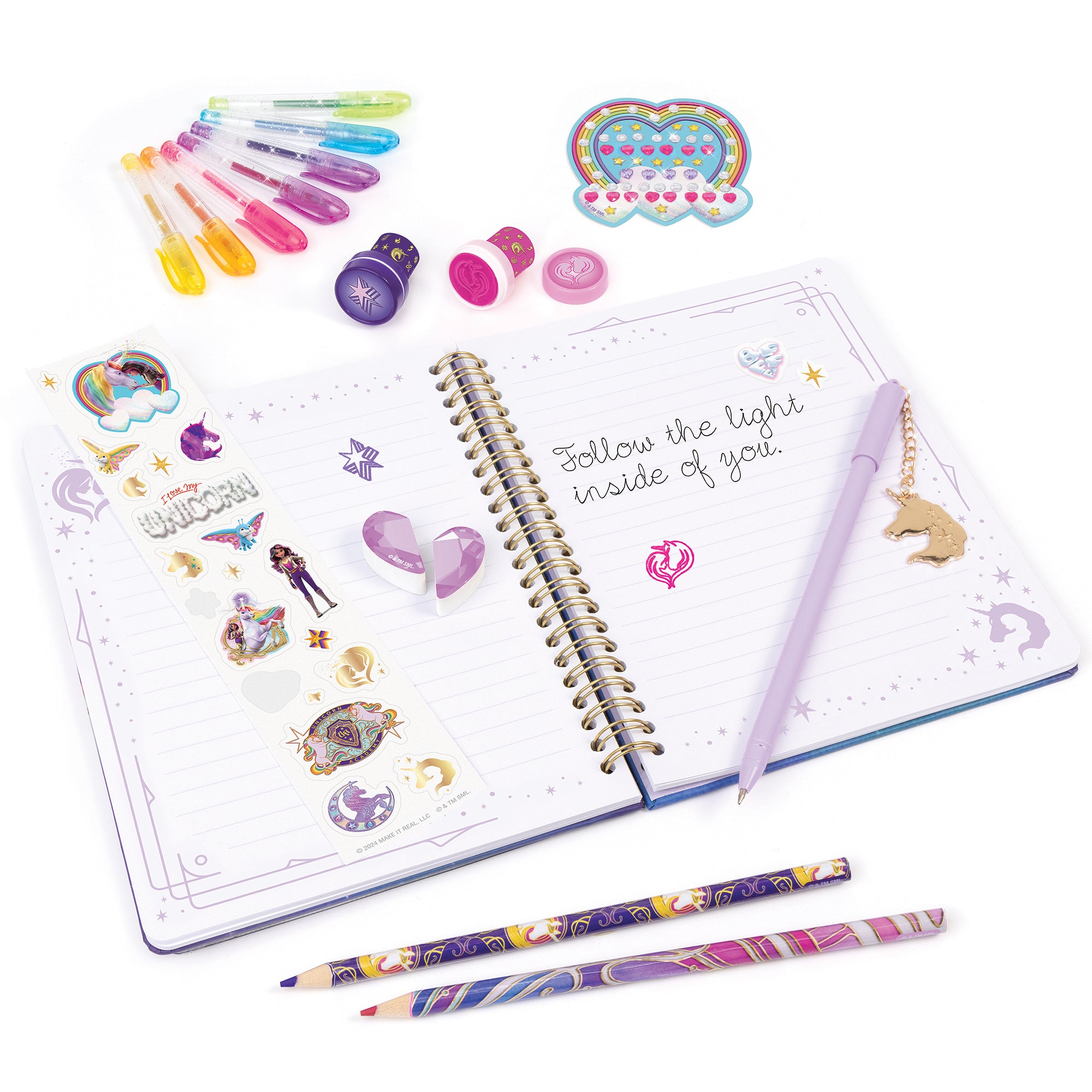 Unicorn Academy Enchanted Stationery Set - 17-Piece Art Kit - Image 3