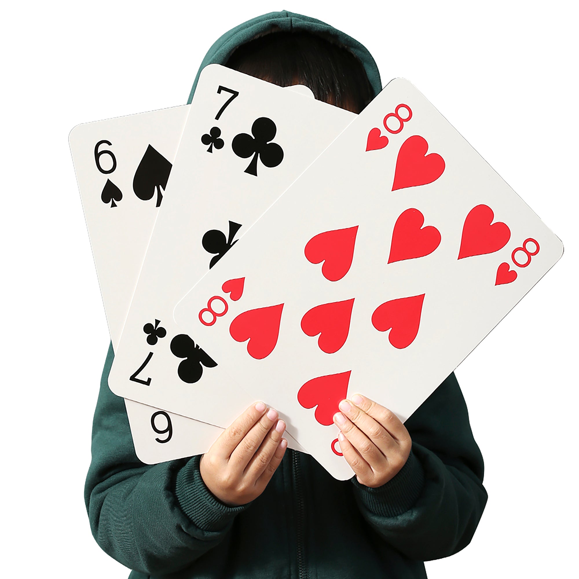 Trimate Jumbo Playing Cards - 8x11" Giant Deck, Durable Coated, Fun Game & Decor - Image 5