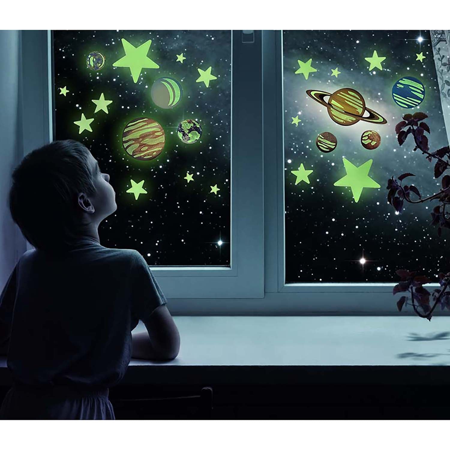 Cosmic Glow: Planets & Nova Star Bedroom Galaxy Kit - Image 5