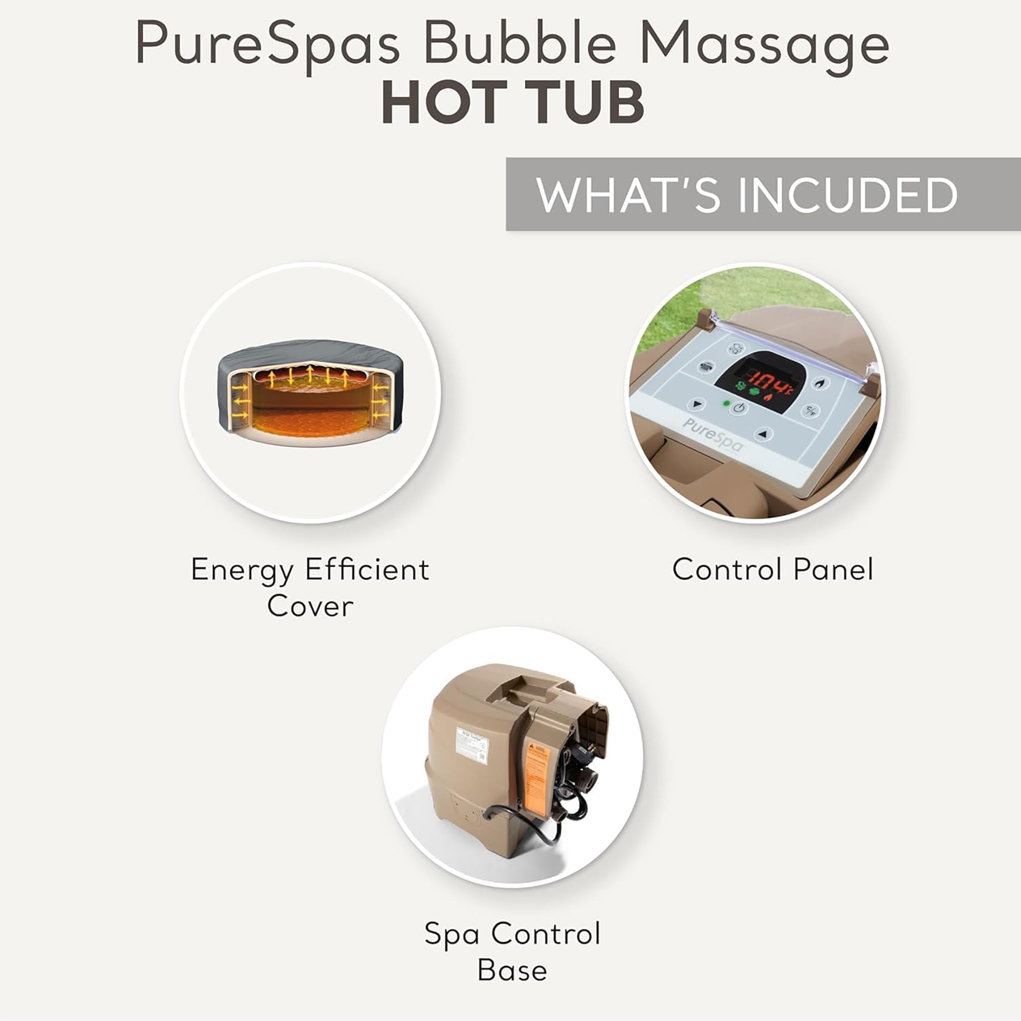 Intex PureSpa Sahara Tan 4-Person Inflatable Hot Tub – 77" Round with Jets - Image 5