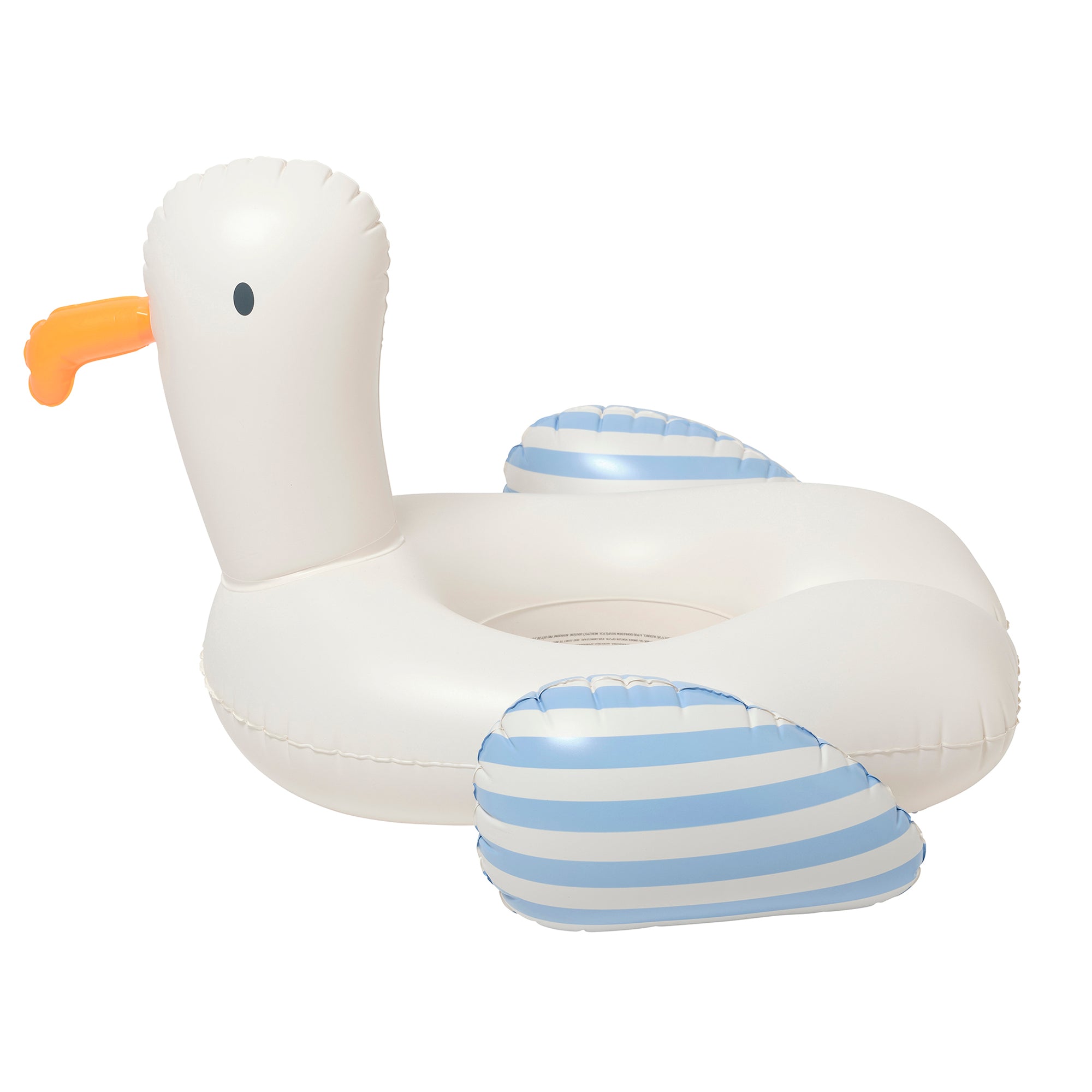 Sunnylife Sid The Seagull Inflatable Pool Ring - Blue Stripe - Image 4