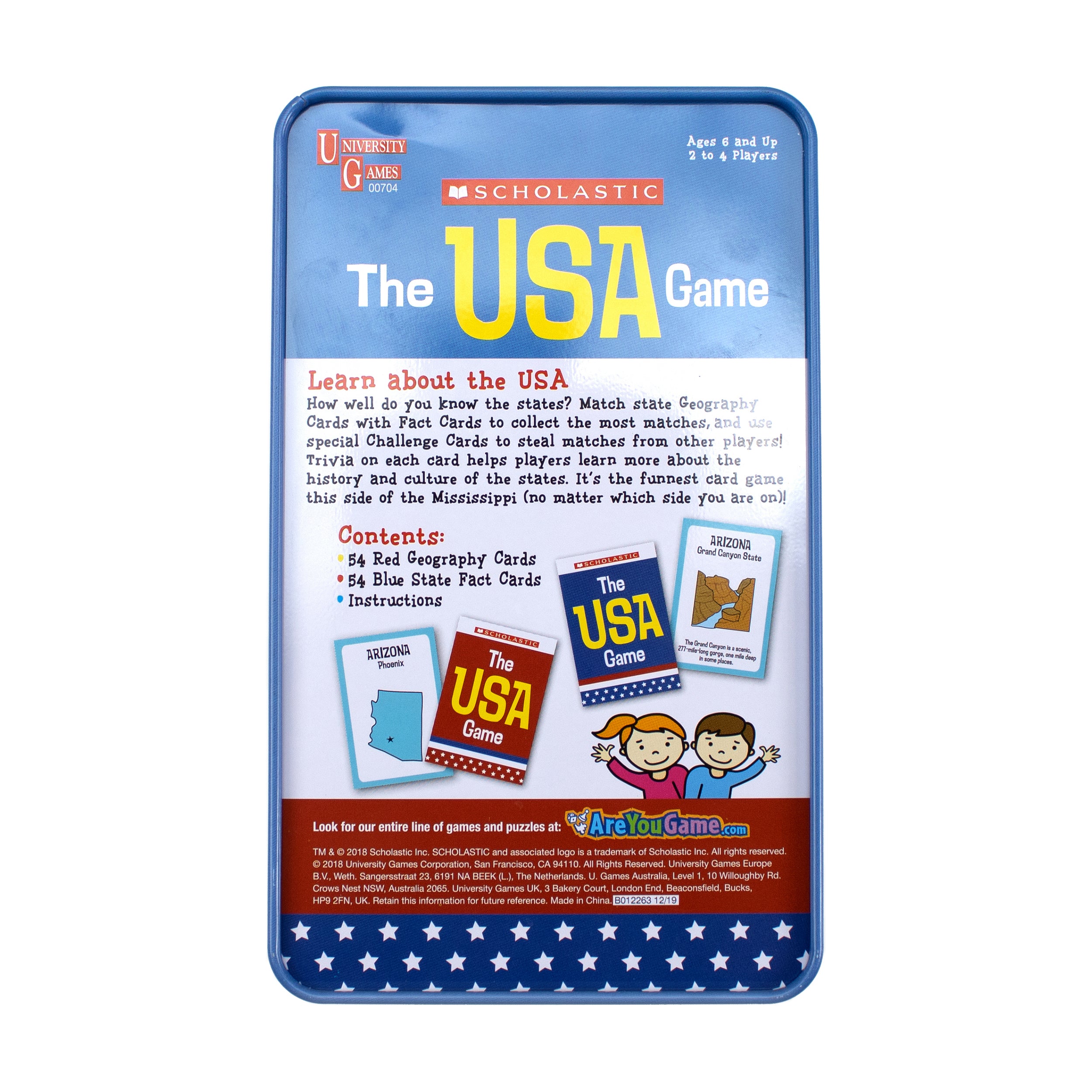 Scholastic USA Geography Showdown - Educational Card Game in a Tin - Image 2