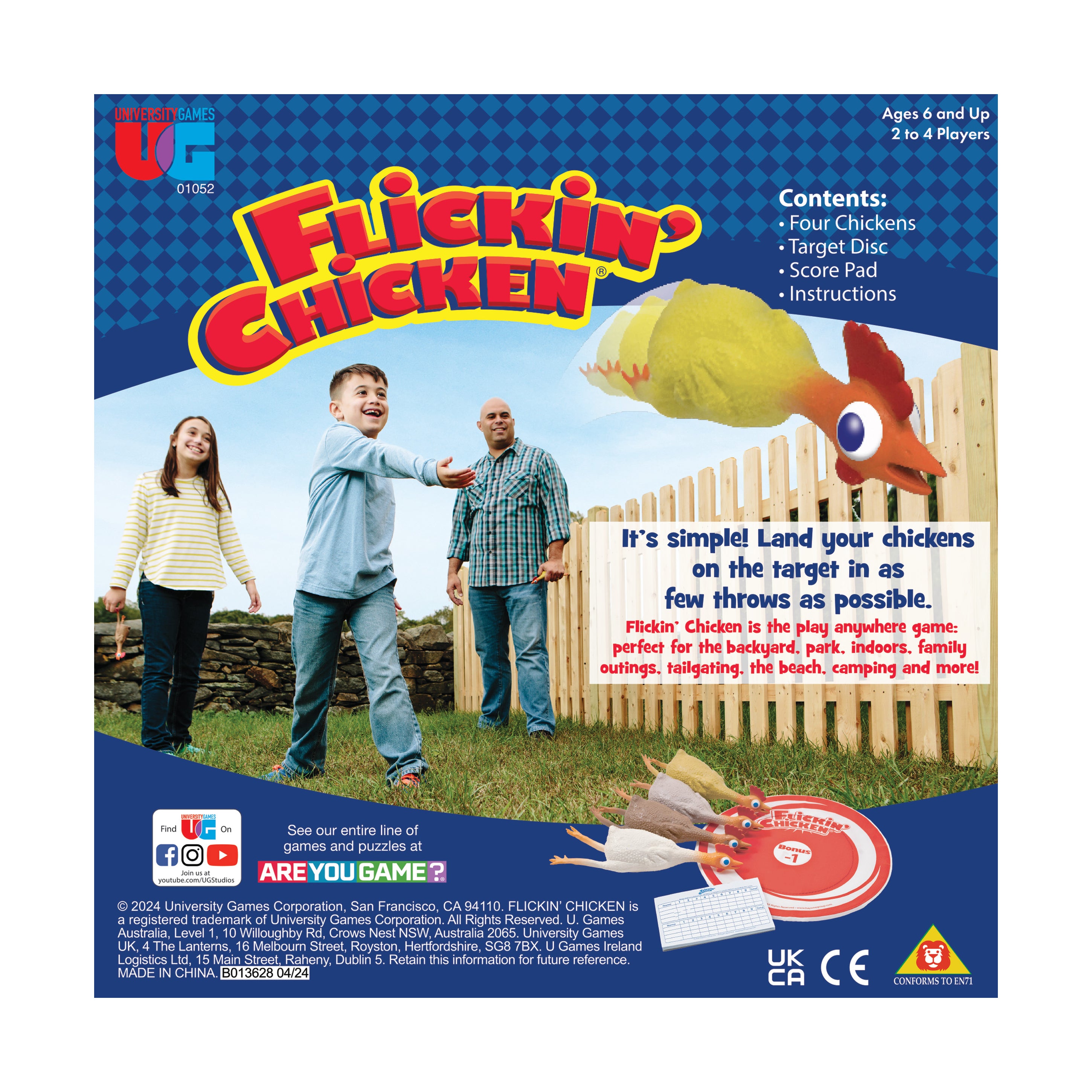 Flickin' Chicken Box Edition Outdoor Family Game - Image 3