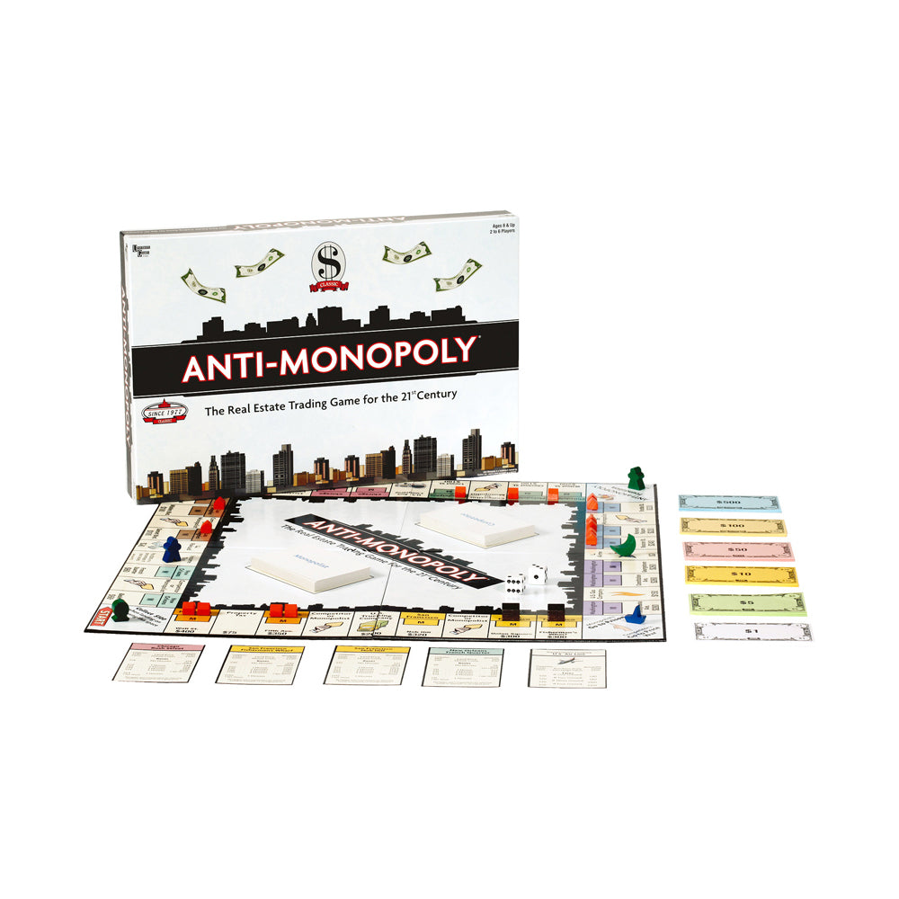 Alternative view of Anti-Monopoly Real Estate Strategy Board Game