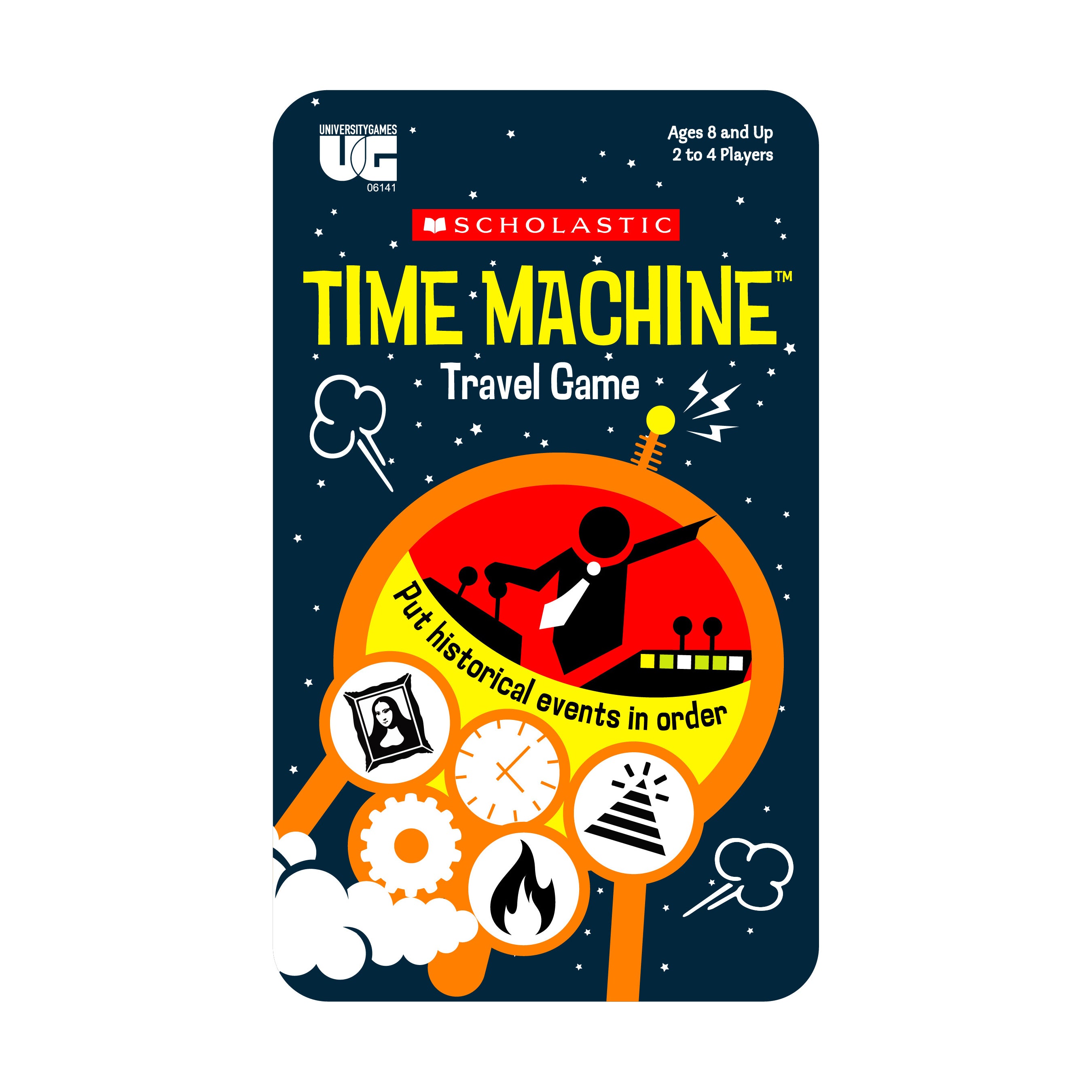 Scholastic Time Machine Educational Travel Game Tin - Image 2