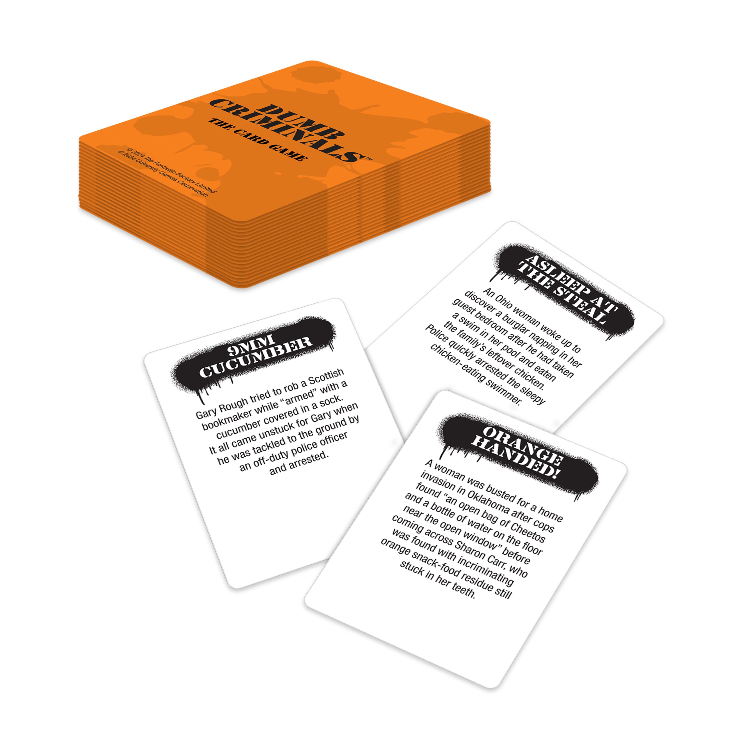 Dumb Criminals Card Game Tin – A Quiz Game of Hilarious Heists - Image 5