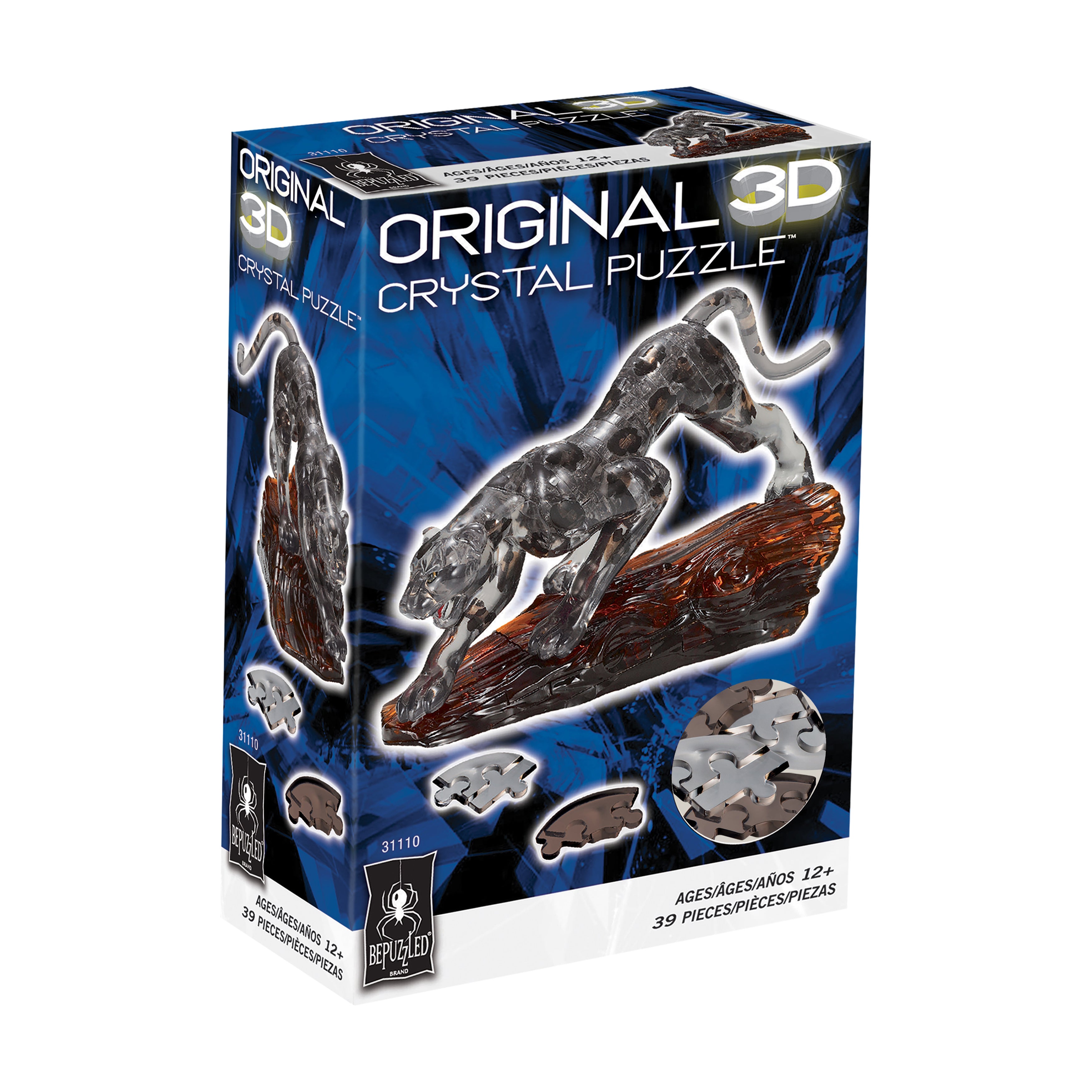Enigmatic Black Panther 3D Crystal Puzzle - 39 Pieces - Image 2