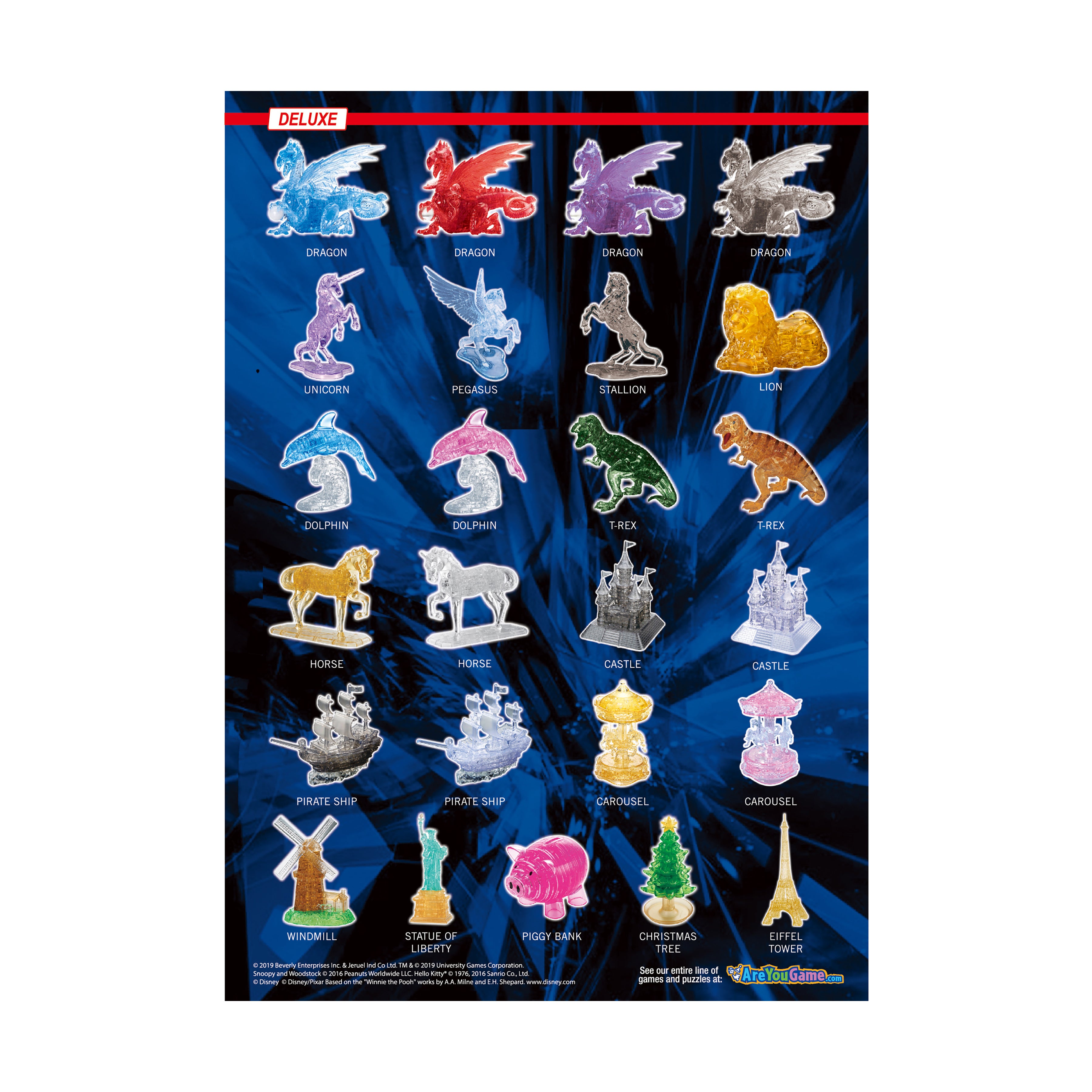3D Crystal Puzzle - Tranquil Turtles Assembly (Blue): 37 Pcs - Image 4