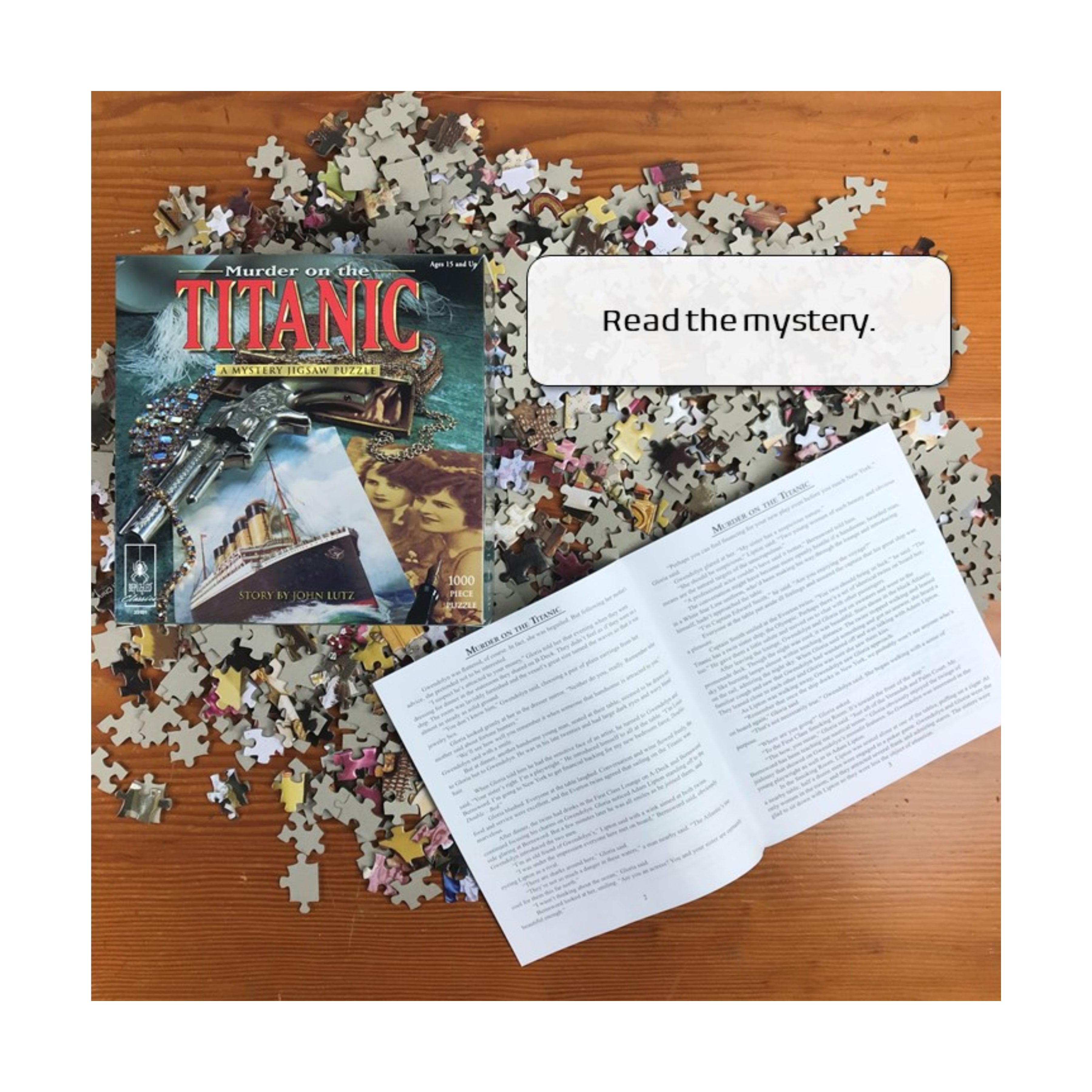 Murder on the Titanic Mystery Jigsaw Puzzle - 1000 pc - Image 4