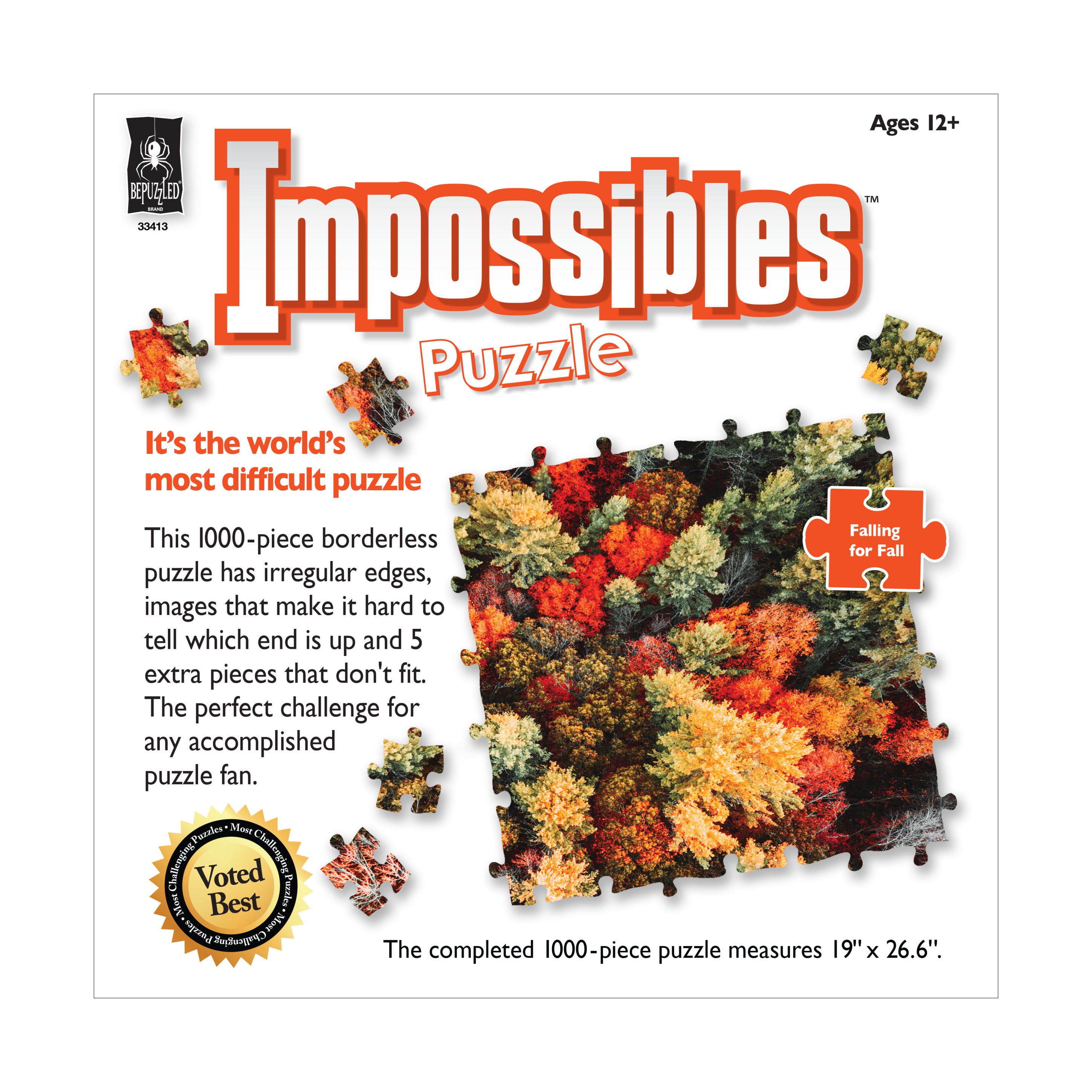 University Games Impossibles Puzzle - Falling for Fall: 1000 Pcs - Image 3