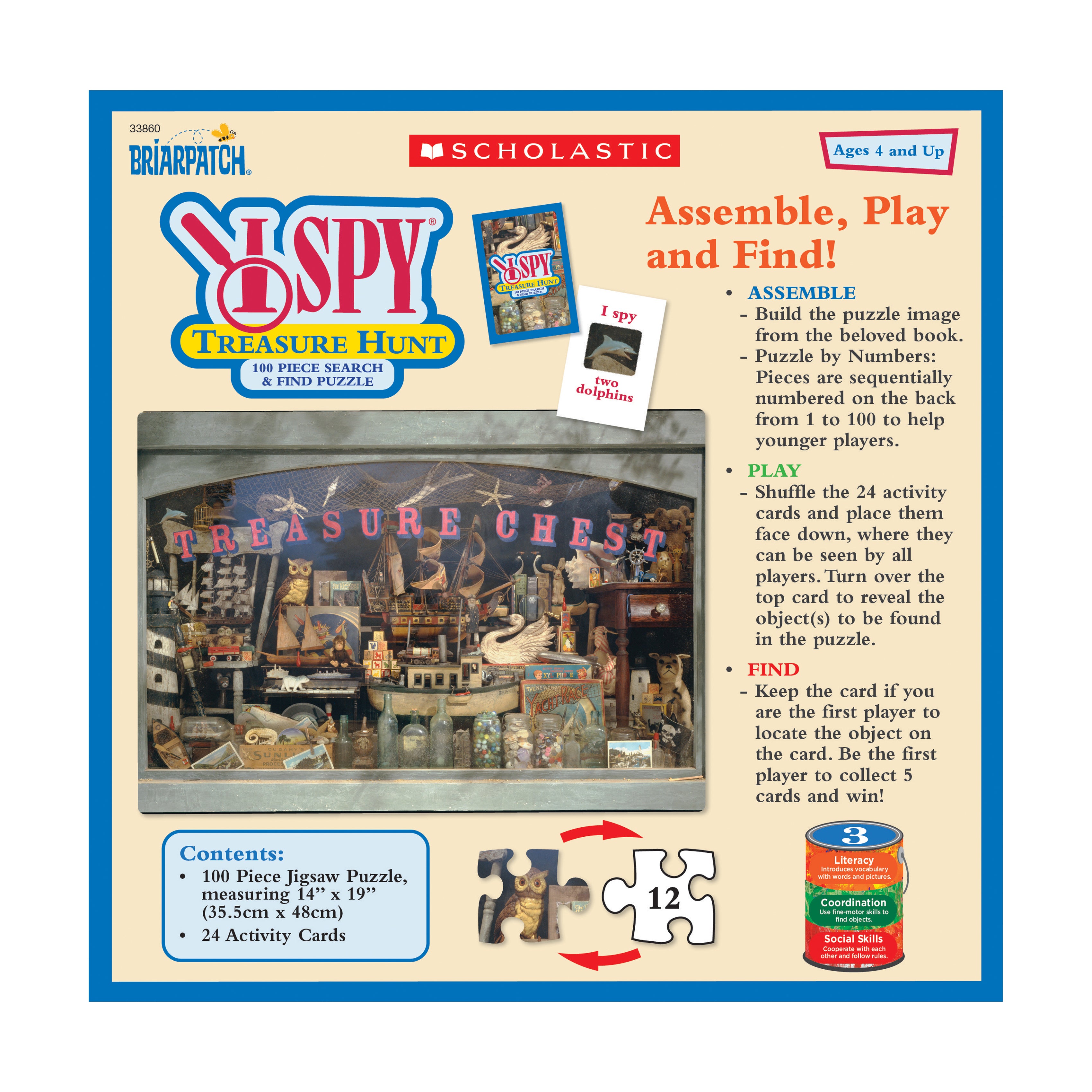 I Spy Treasure Hunt Pirate-Themed Jigsaw Puzzle - 100 pc - Image 2
