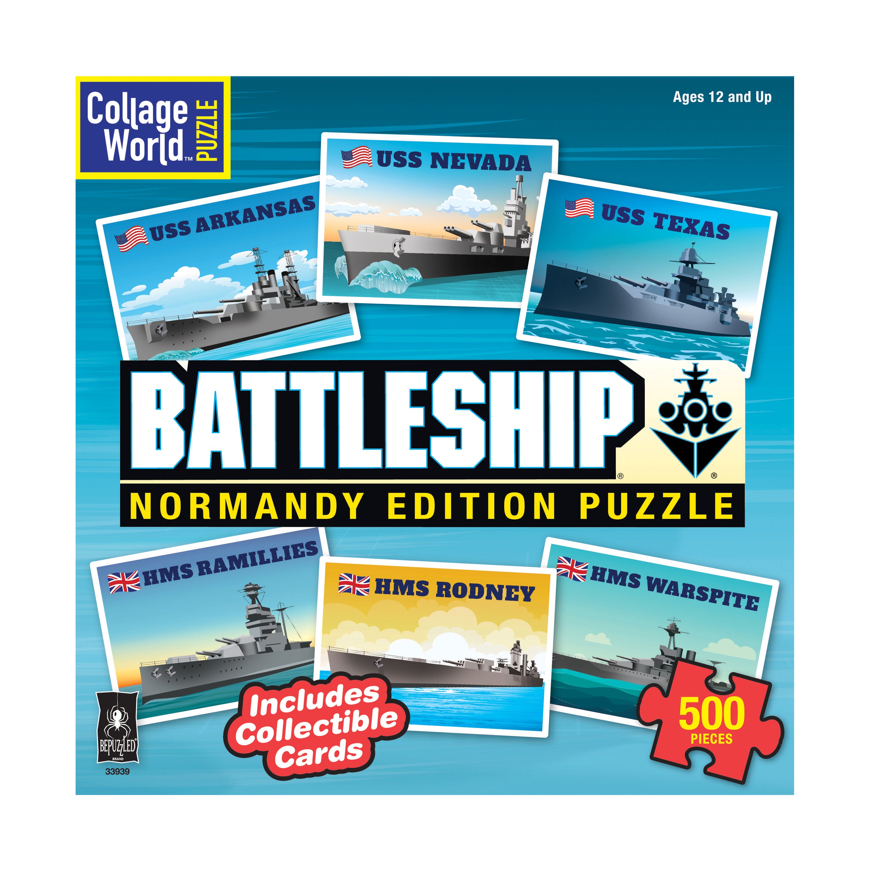 Collage World Battleship Normandy Edition Jigsaw Puzzle - 500 pc - Image 2