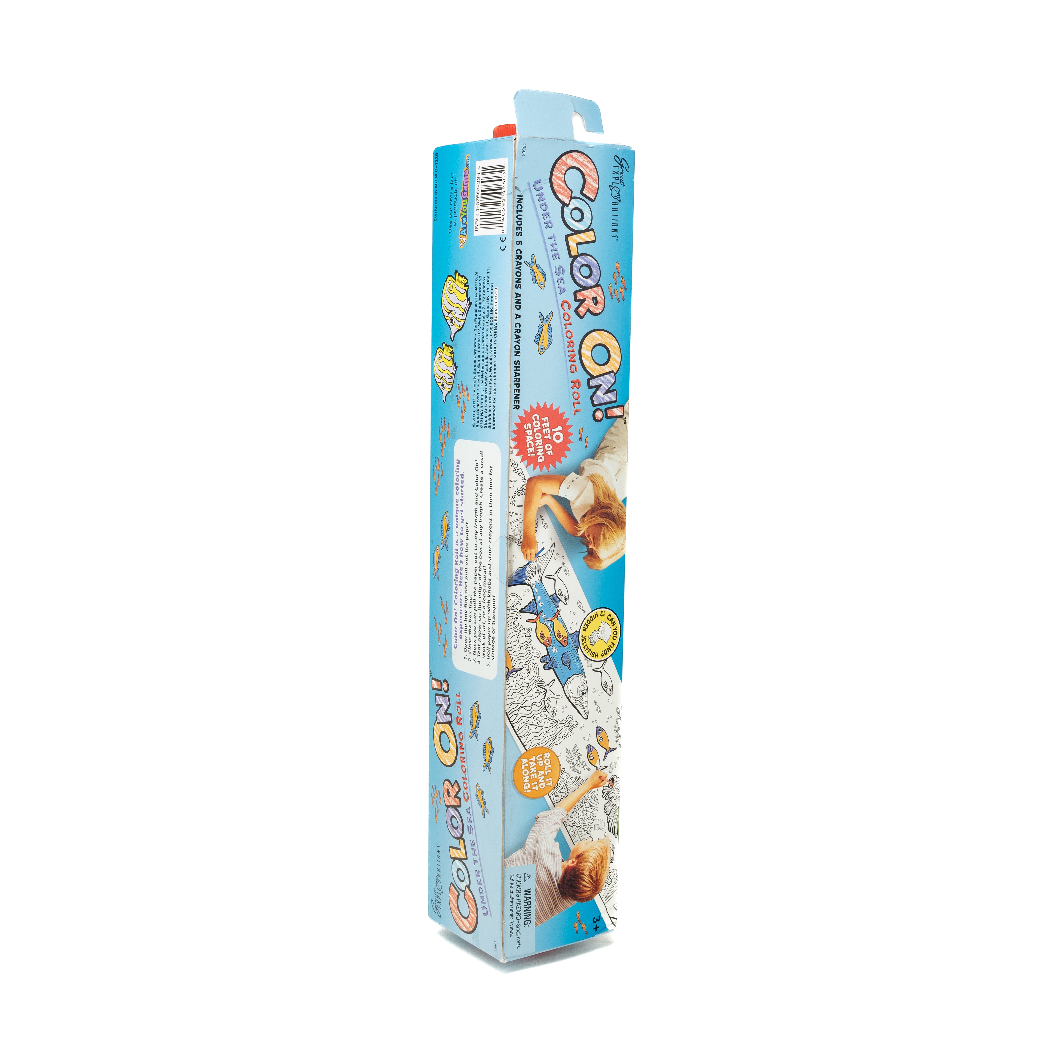Alternative view of Under the Sea Color On! 10-Foot Coloring Roll with Crayons