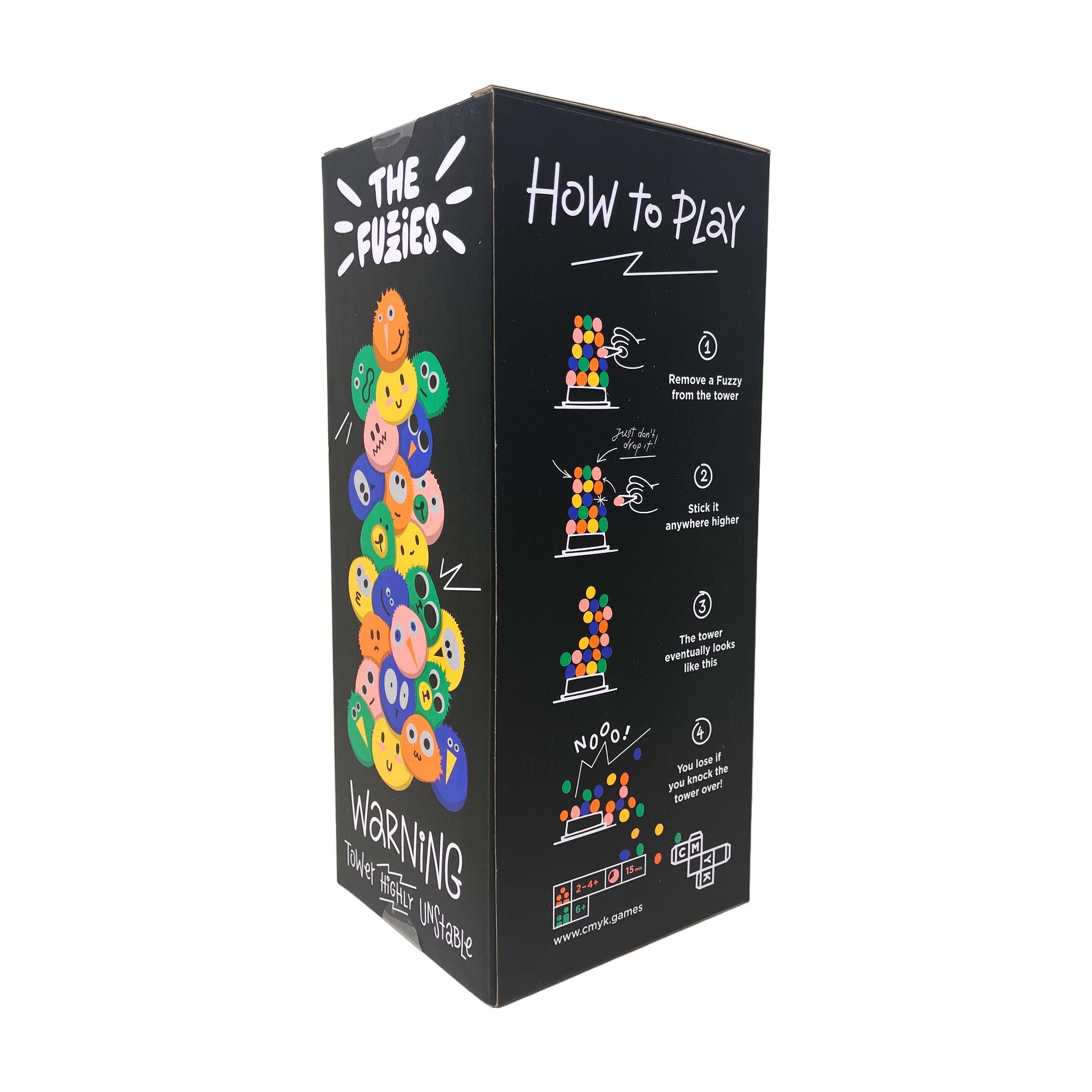 Alternative view of The Fuzzies Colorful Tower Stacking Family Game